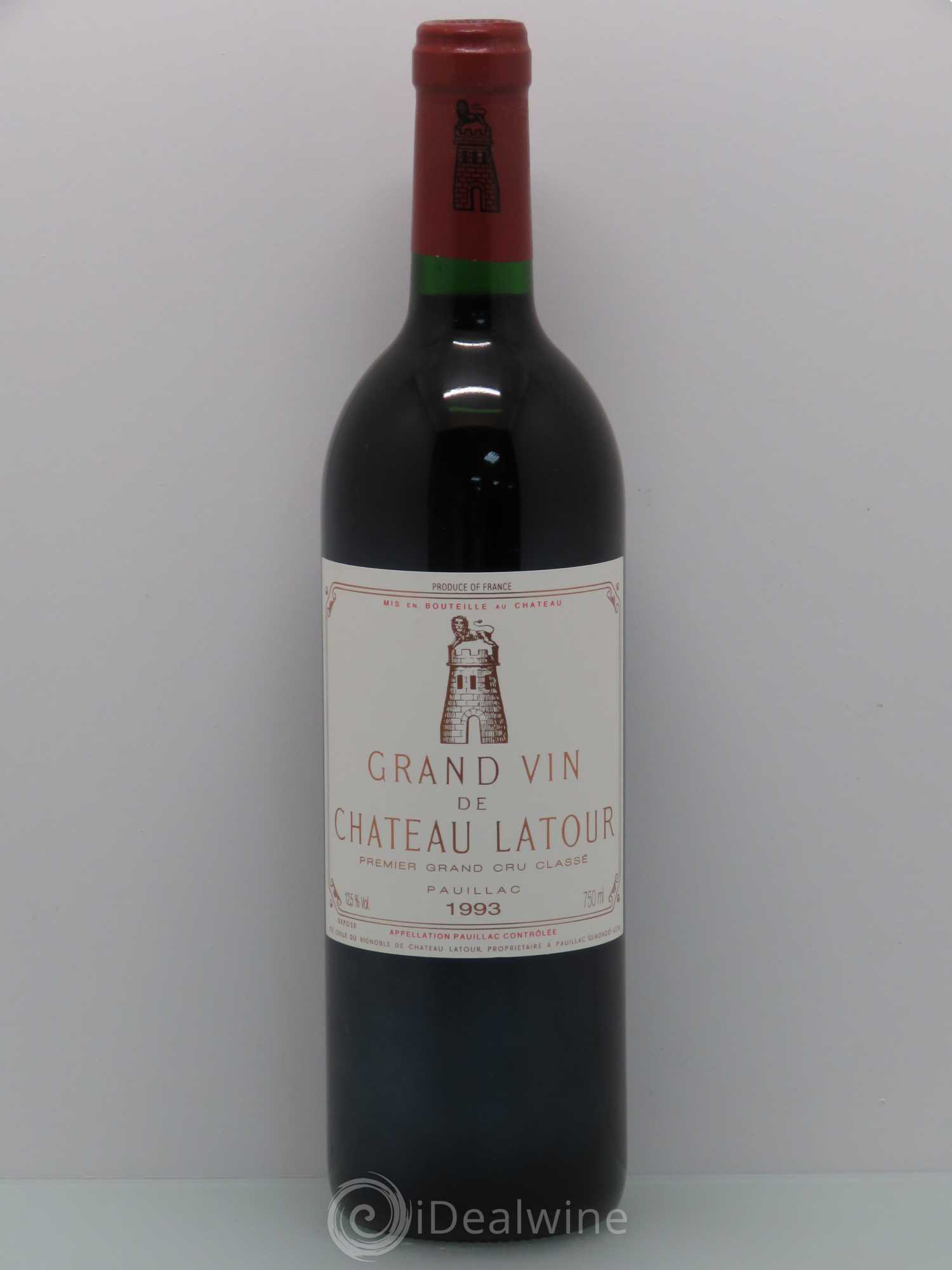 Château Latour 1er Grand Cru Classé 1993 - Lot de 1 bouteille - 0