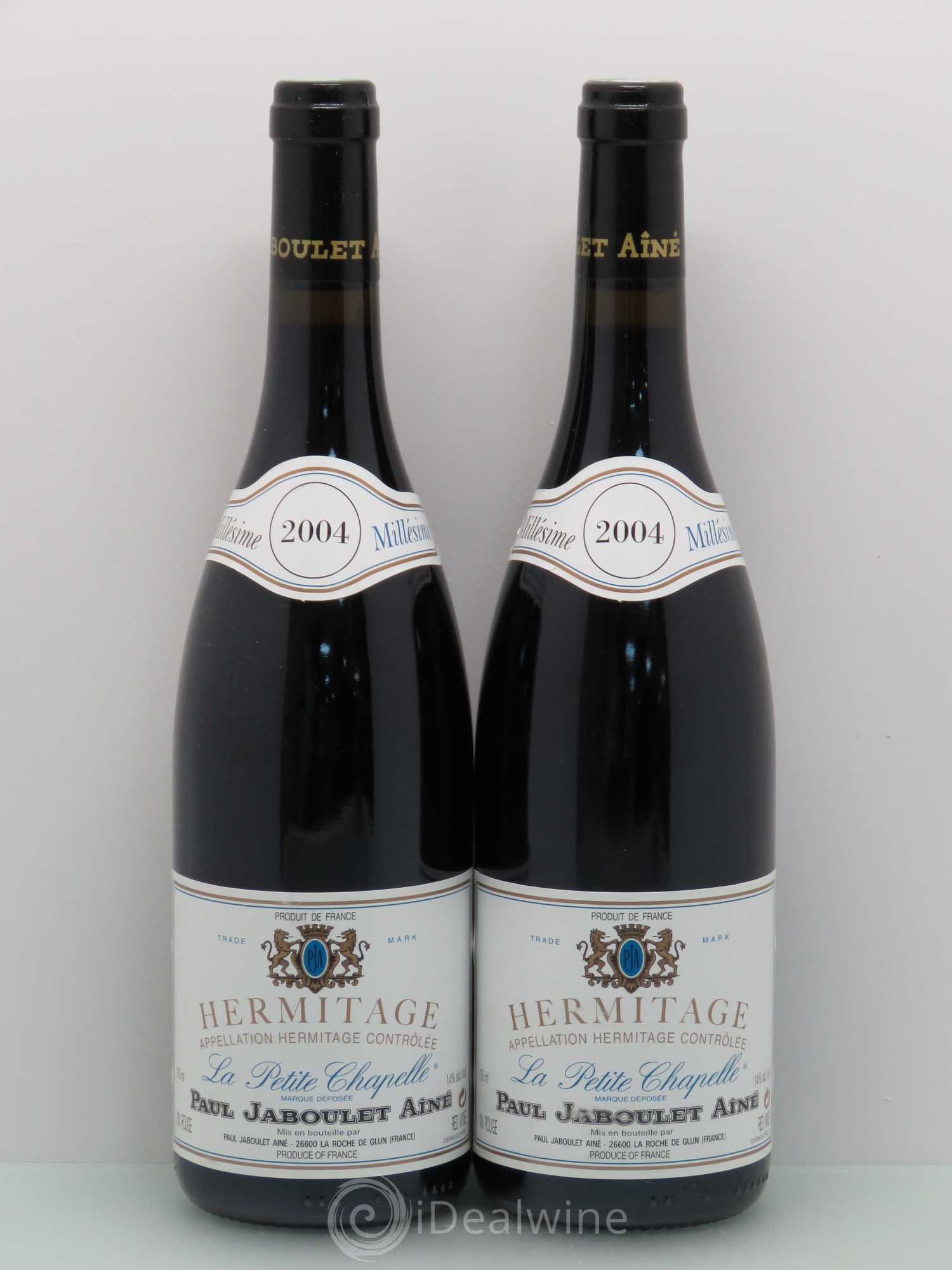 Hermitage La Petite Chapelle Paul Jaboulet Ainé 2004 - Lot de 2 bouteilles - 0