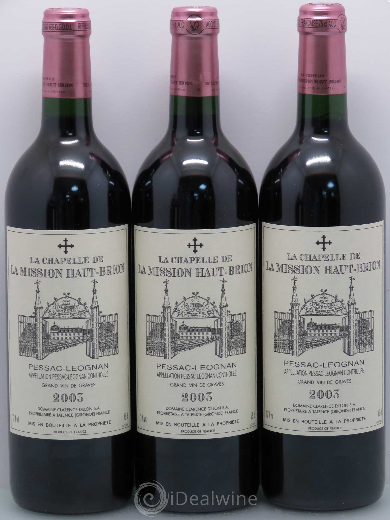 La Chapelle de La Mission Haut-Brion Second Vin 2003 - Lot de 12 bouteilles - 1