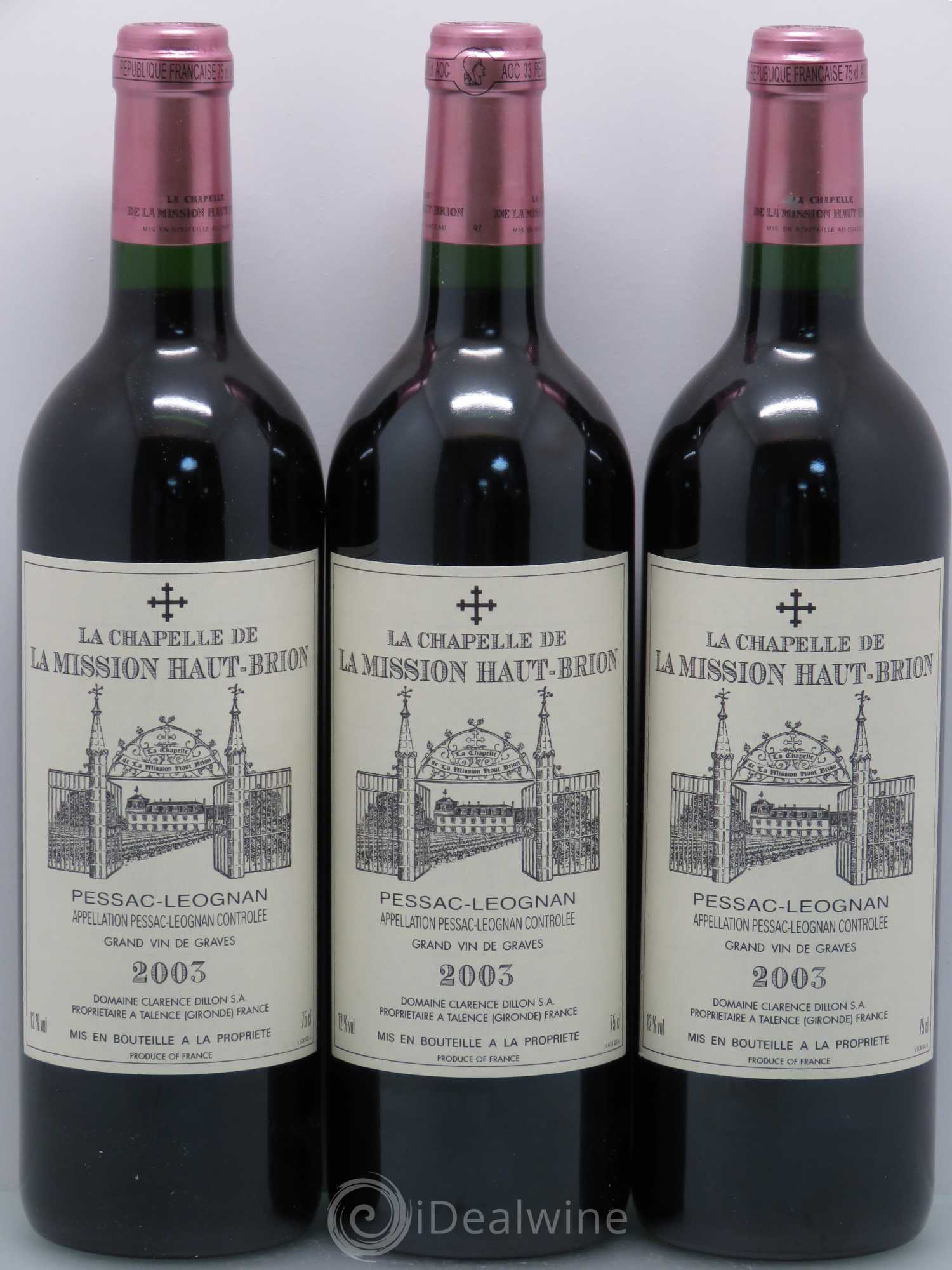La Chapelle de La Mission Haut-Brion Second Vin 2003 - Lot de 12 bouteilles - 2