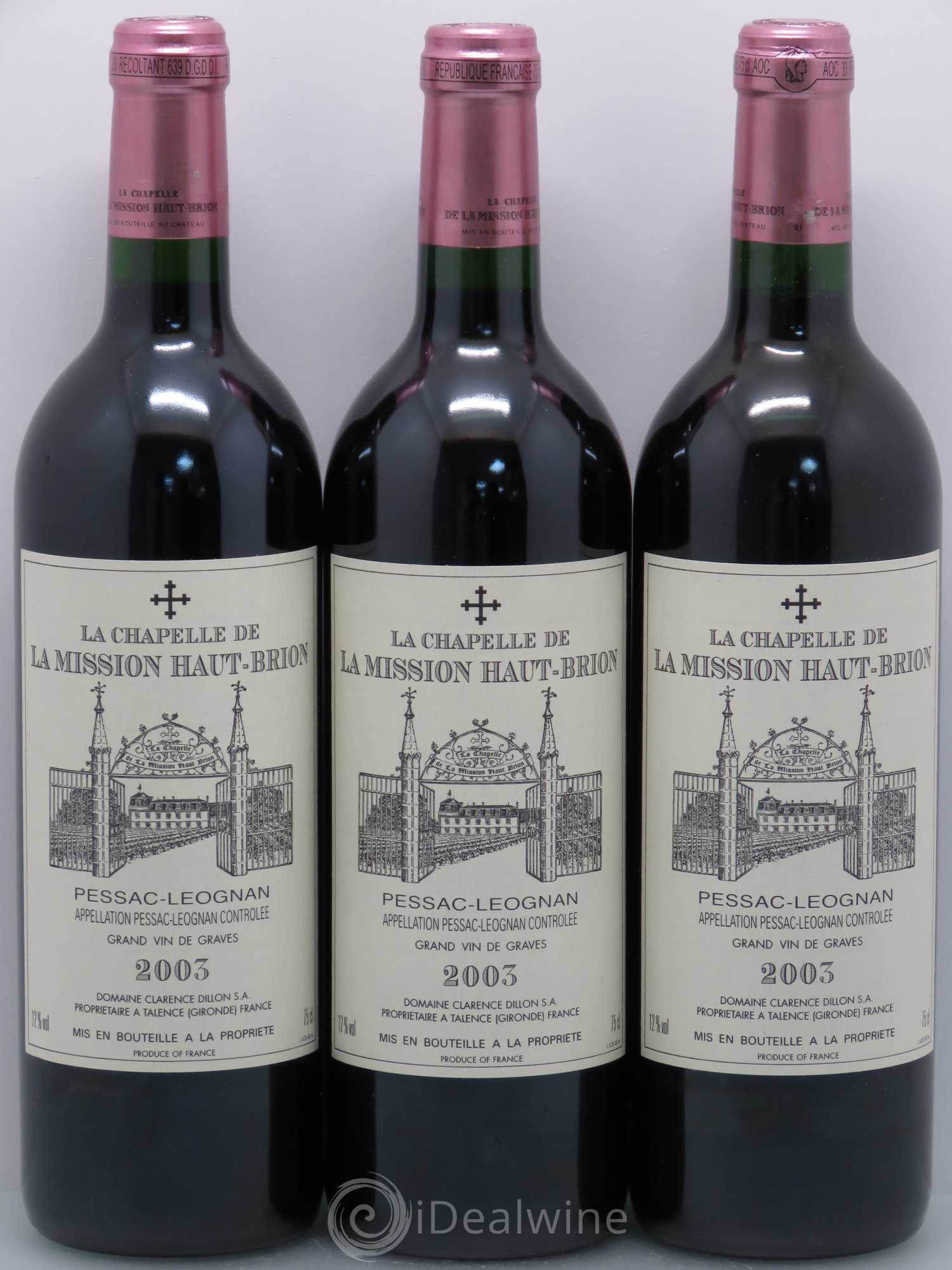 La Chapelle de La Mission Haut-Brion Second Vin 2003 - Lot de 12 bouteilles - 3