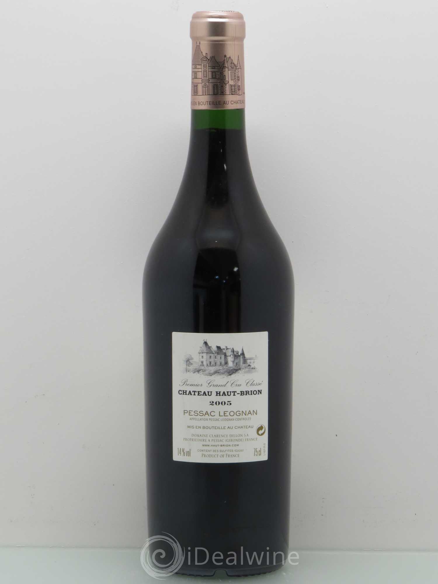 Château Haut Brion 1er Grand Cru Classé 2005 - Lot de 1 bouteille - 1
