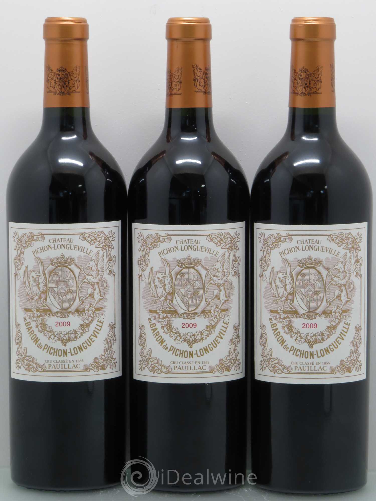 Pichon Longueville Baron 2ème Grand Cru Classé 2009 - Lot de 3 bouteilles - 0