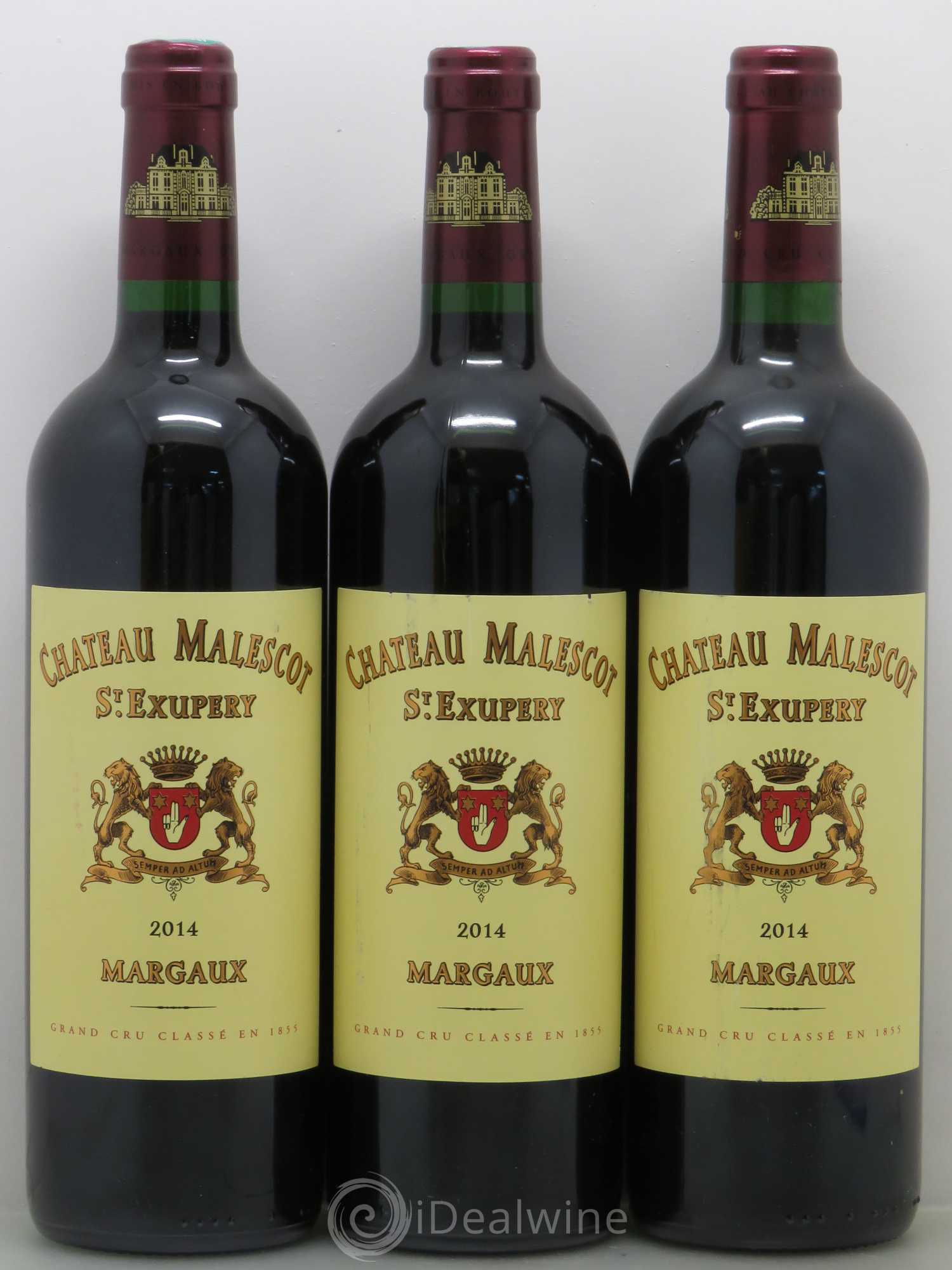 Château Malescot Saint-Exupéry 3ème Grand Cru Classé 2014 - Lot de 3 bouteilles - 0
