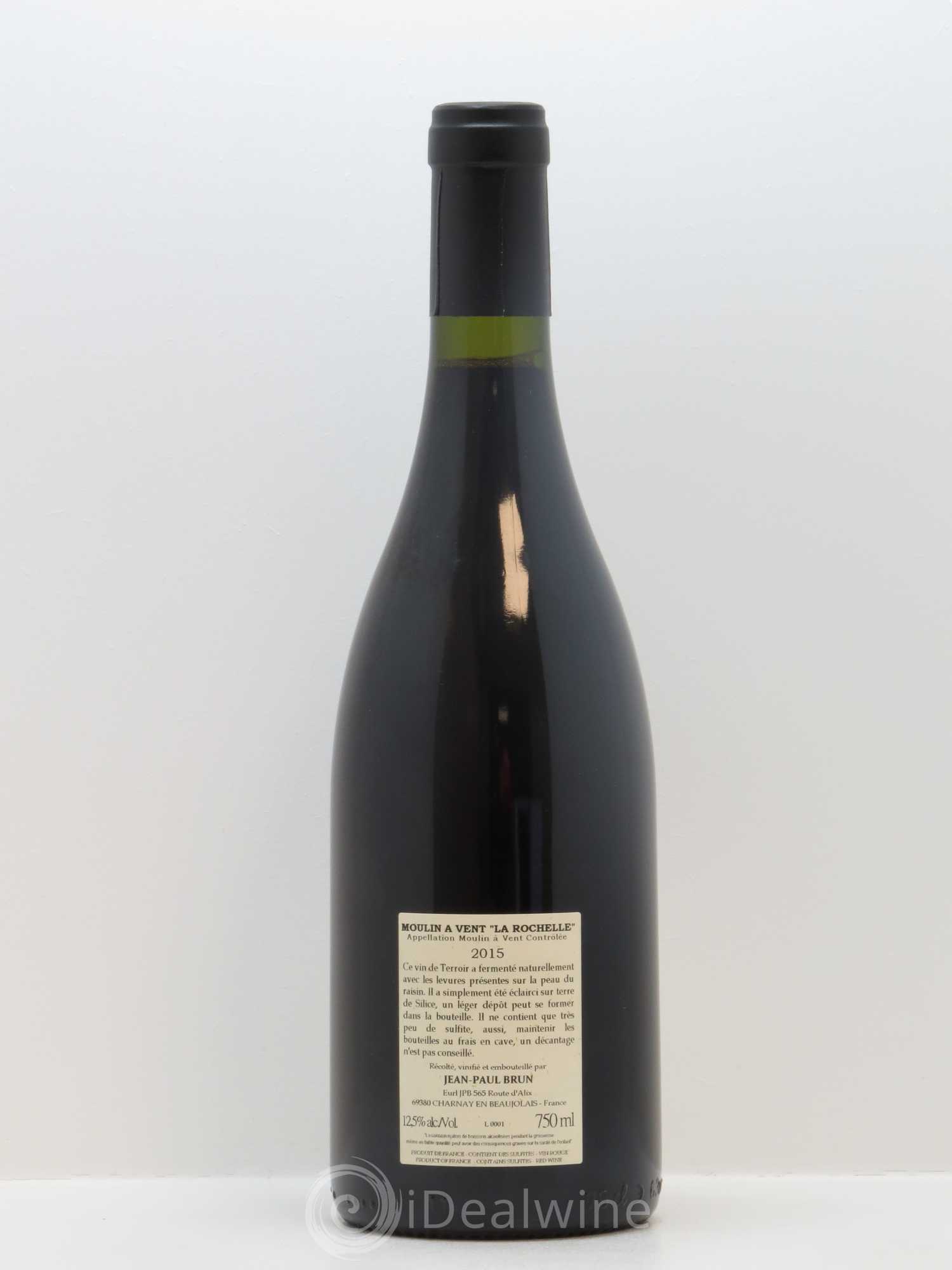 Moulin-à-Vent La Rochelle Terres dorées - J-P. Brun (Domaine des) 2015 - Lot de 1 bouteille - 1