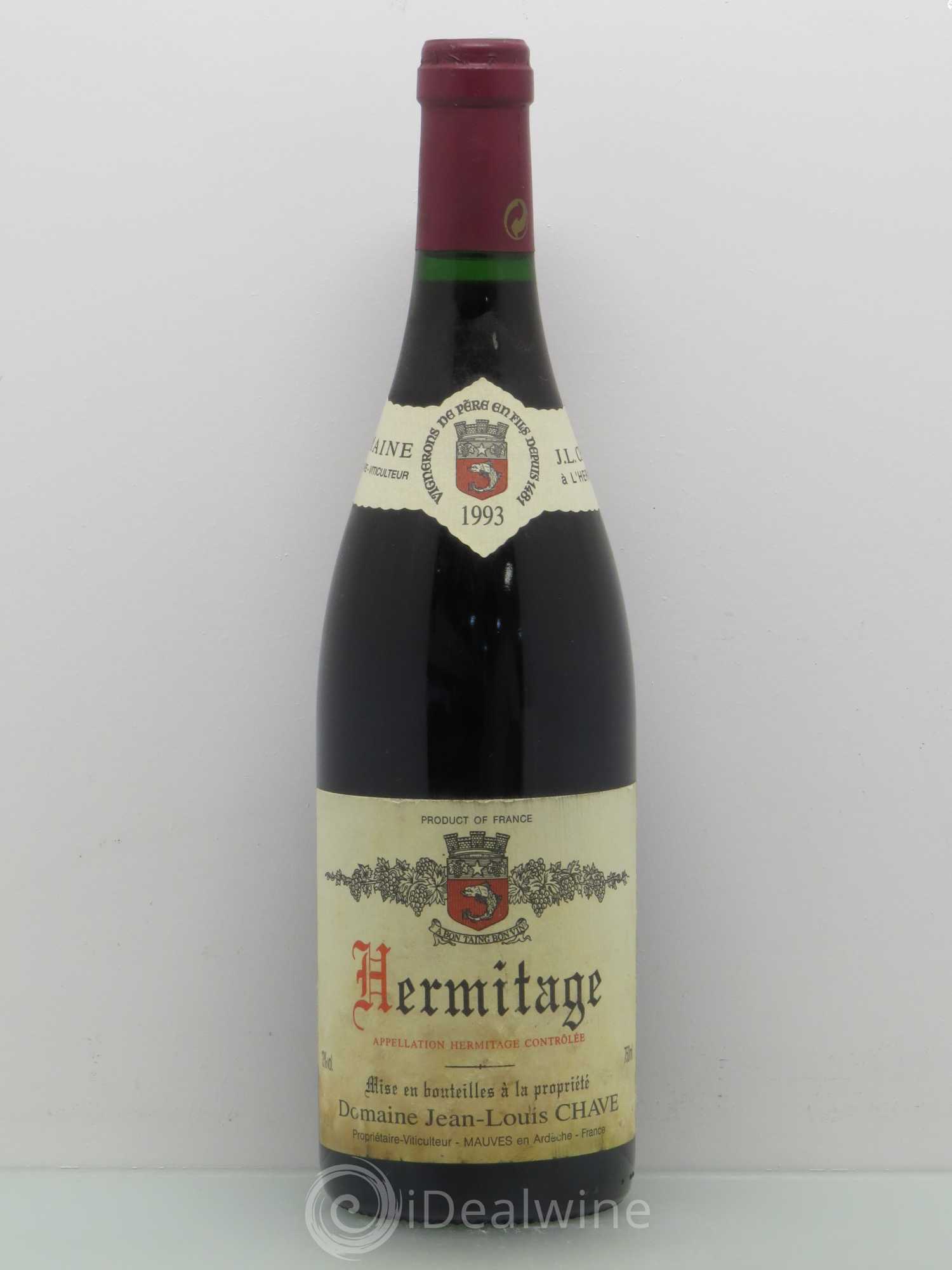 Hermitage Jean-Louis Chave 1993 - Lot de 1 bouteille - 0