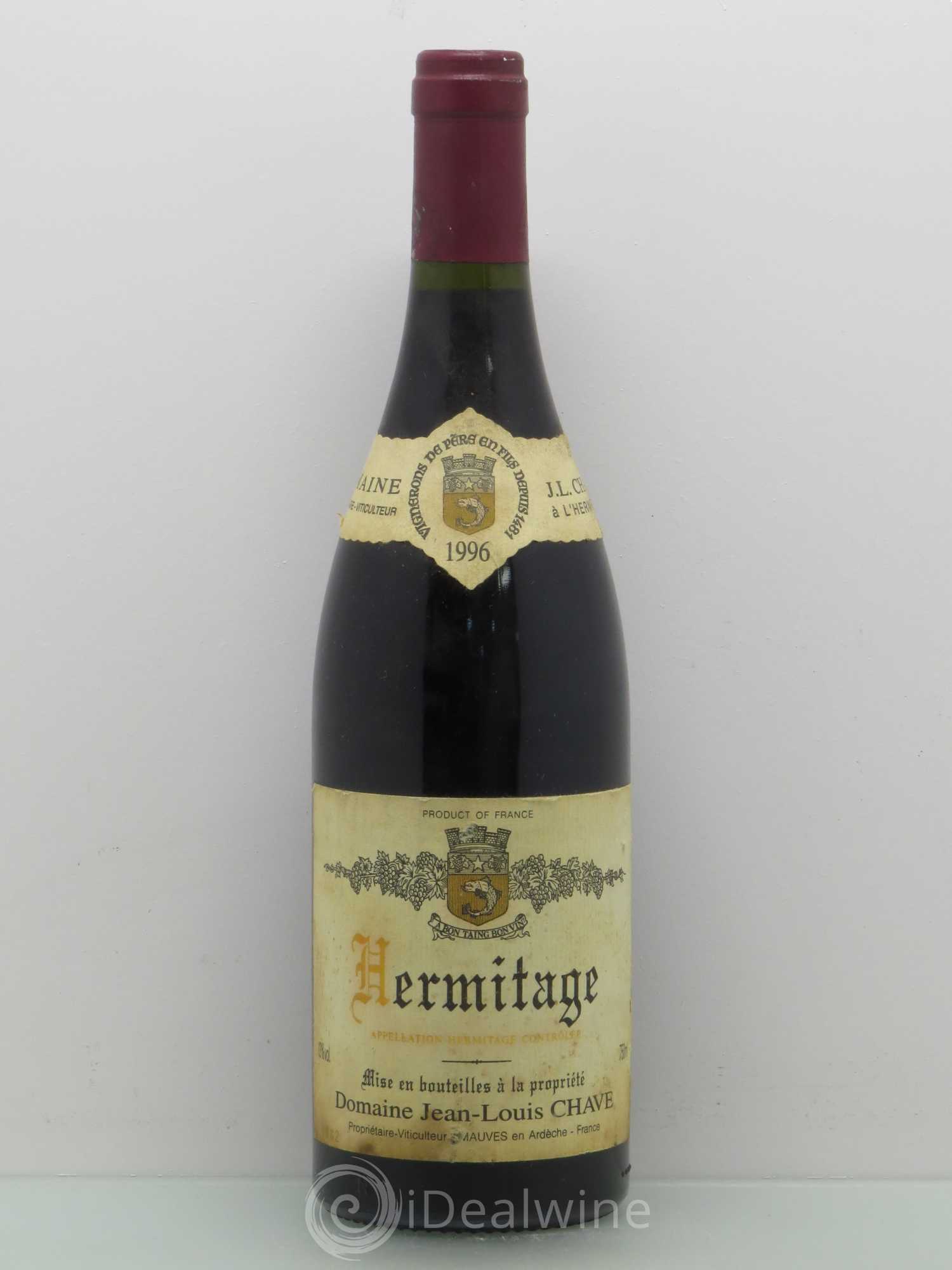 Hermitage Jean-Louis Chave 1996 - Lot de 1 bouteille - 0