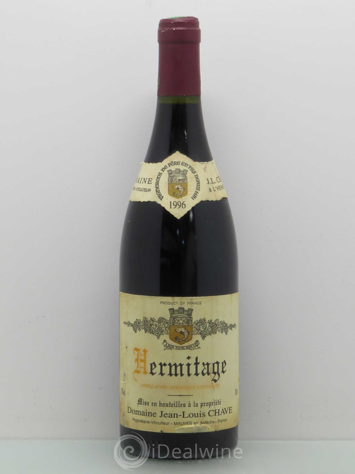 Hermitage Jean-Louis Chave 1996 - Lot de 1 bouteille - 0