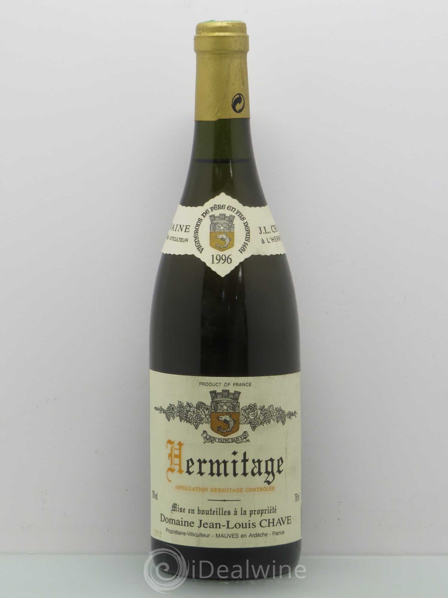 Hermitage Jean-Louis Chave 1996 - Lot de 1 bouteille - 0