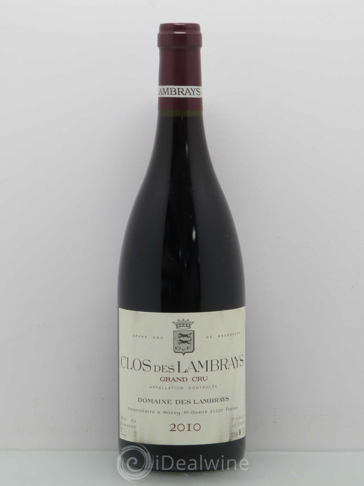 Clos des Lambrays Grand Cru Domaine des Lambrays 2010 - Lot de 1 bouteille - 0
