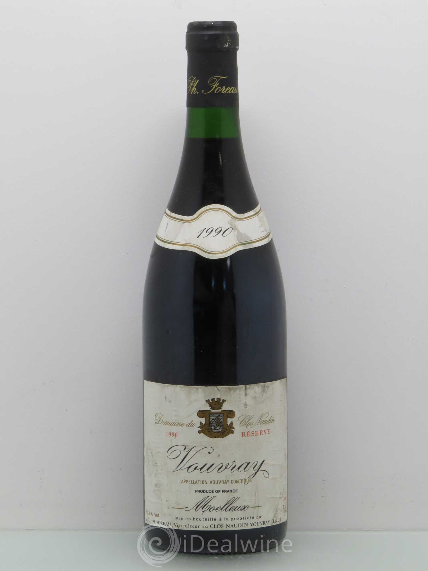 Vouvray Moelleux Réserve Clos Naudin - Philippe Foreau 1990 - Lotto di 1 bottiglia - 0