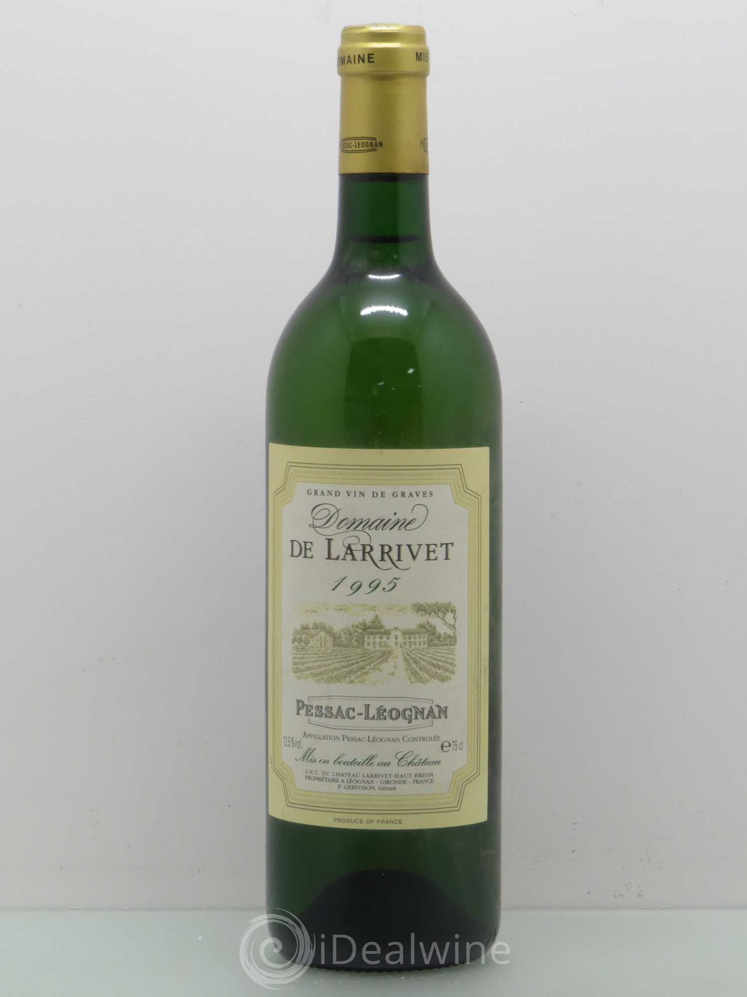 Bordeaux Domaine de Larrivet - Pessac-Léognan 1995 - Posten von 1 Flasche - 0