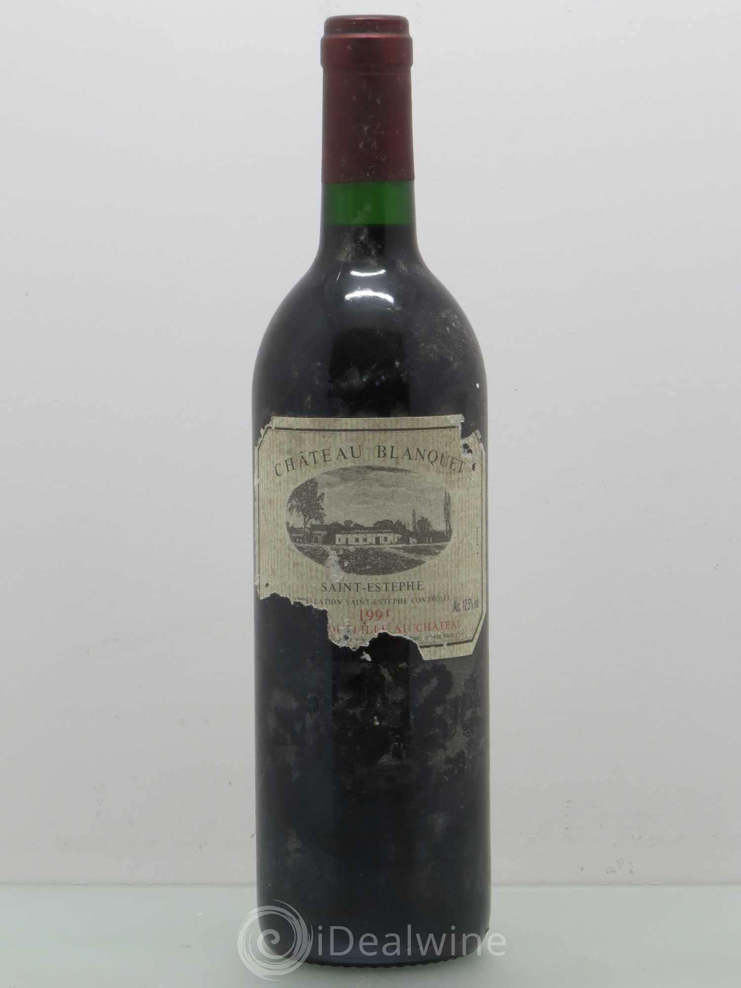 Saint-Estèphe Château Blanquet 1991 - Posten von 1 Flasche - 0