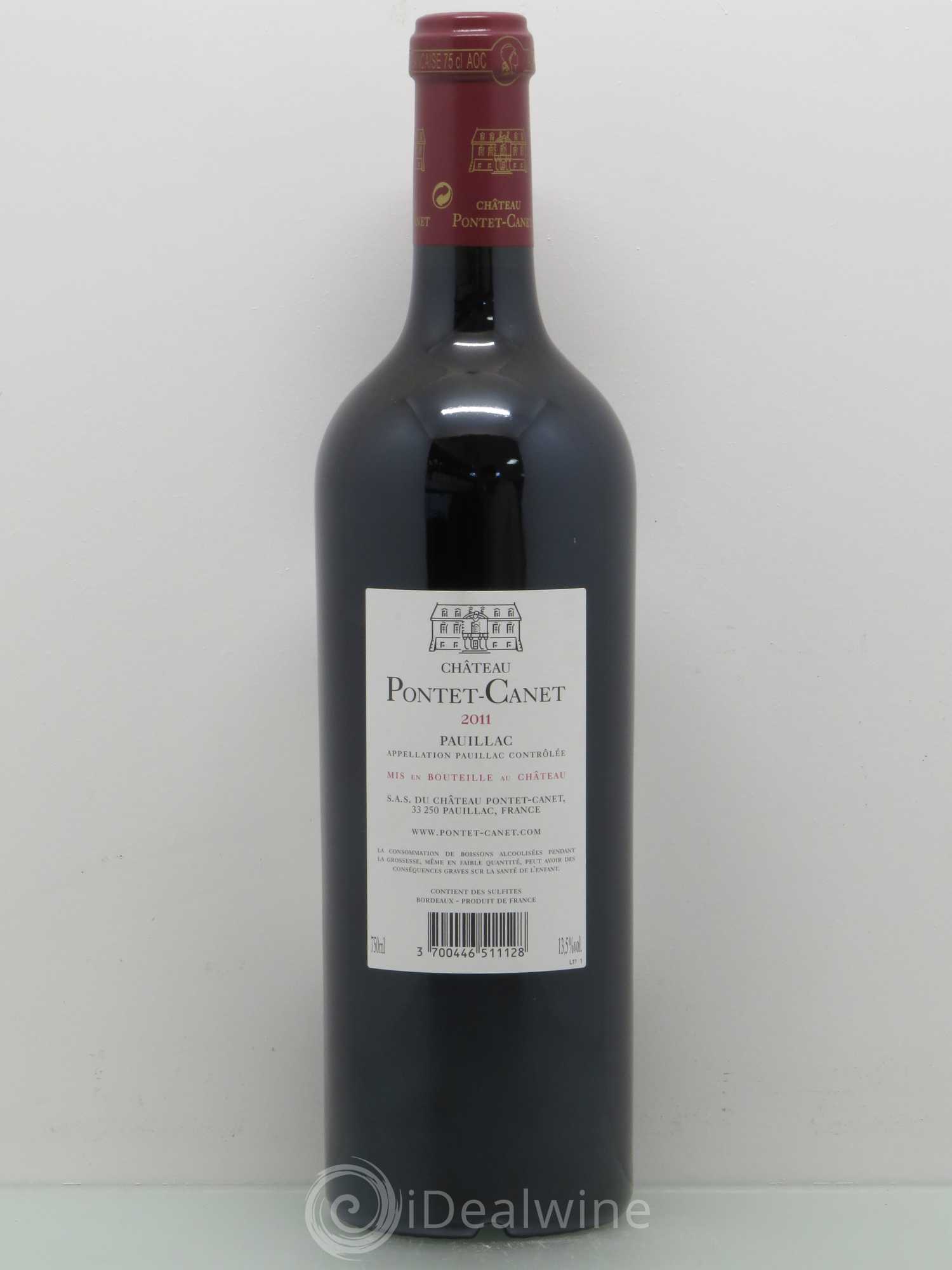 Château Pontet Canet 5ème Grand Cru Classé 2011 - Lot de 1 bouteille - 1