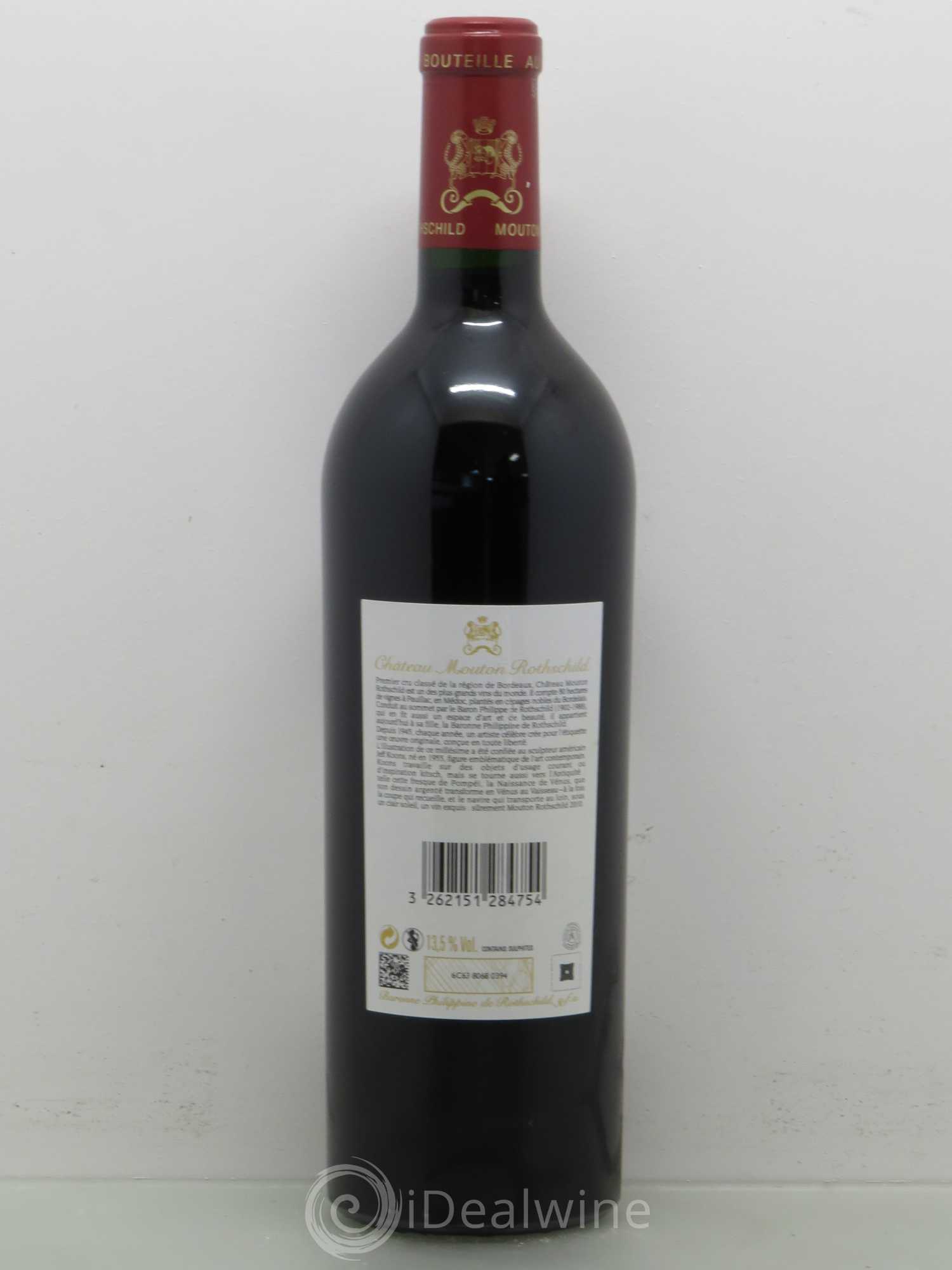 Château Mouton Rothschild 1er Grand Cru Classé 2010 - Lot de 1 bouteille - 1