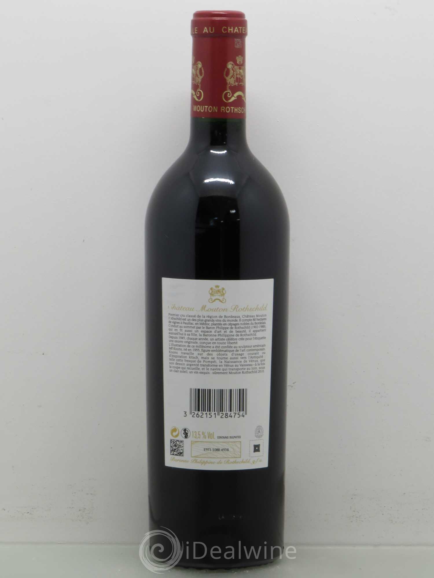 Château Mouton Rothschild 1er Grand Cru Classé 2010 - Lot de 1 bouteille - 1