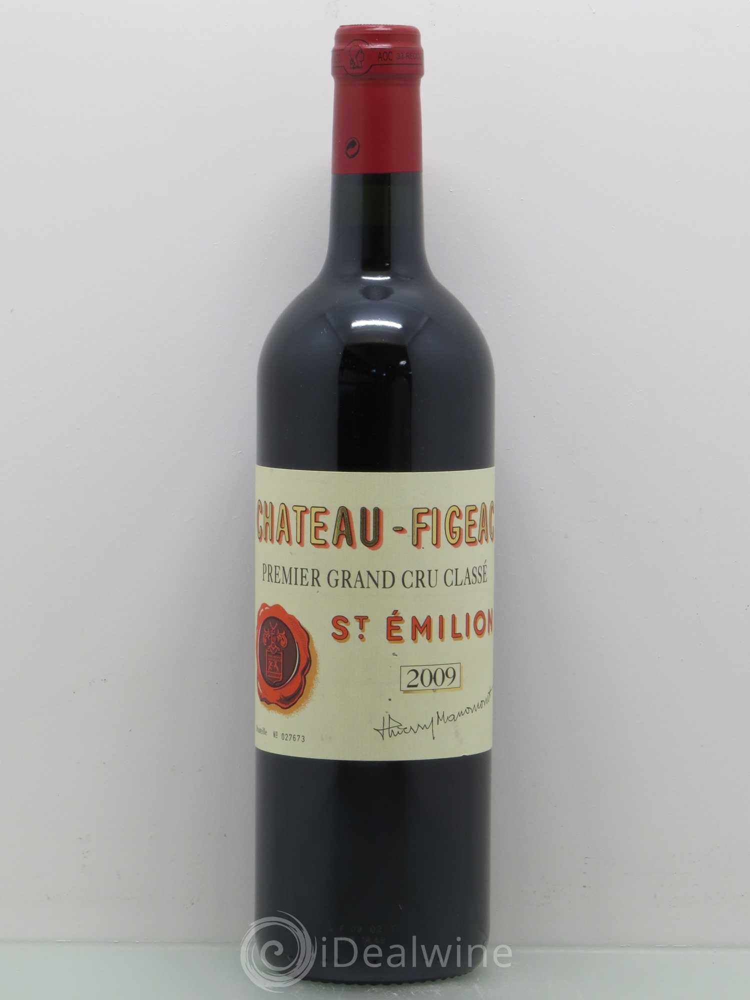 Château Figeac 1er Grand Cru Classé A 2009 - Lot de 1 bouteille - 0