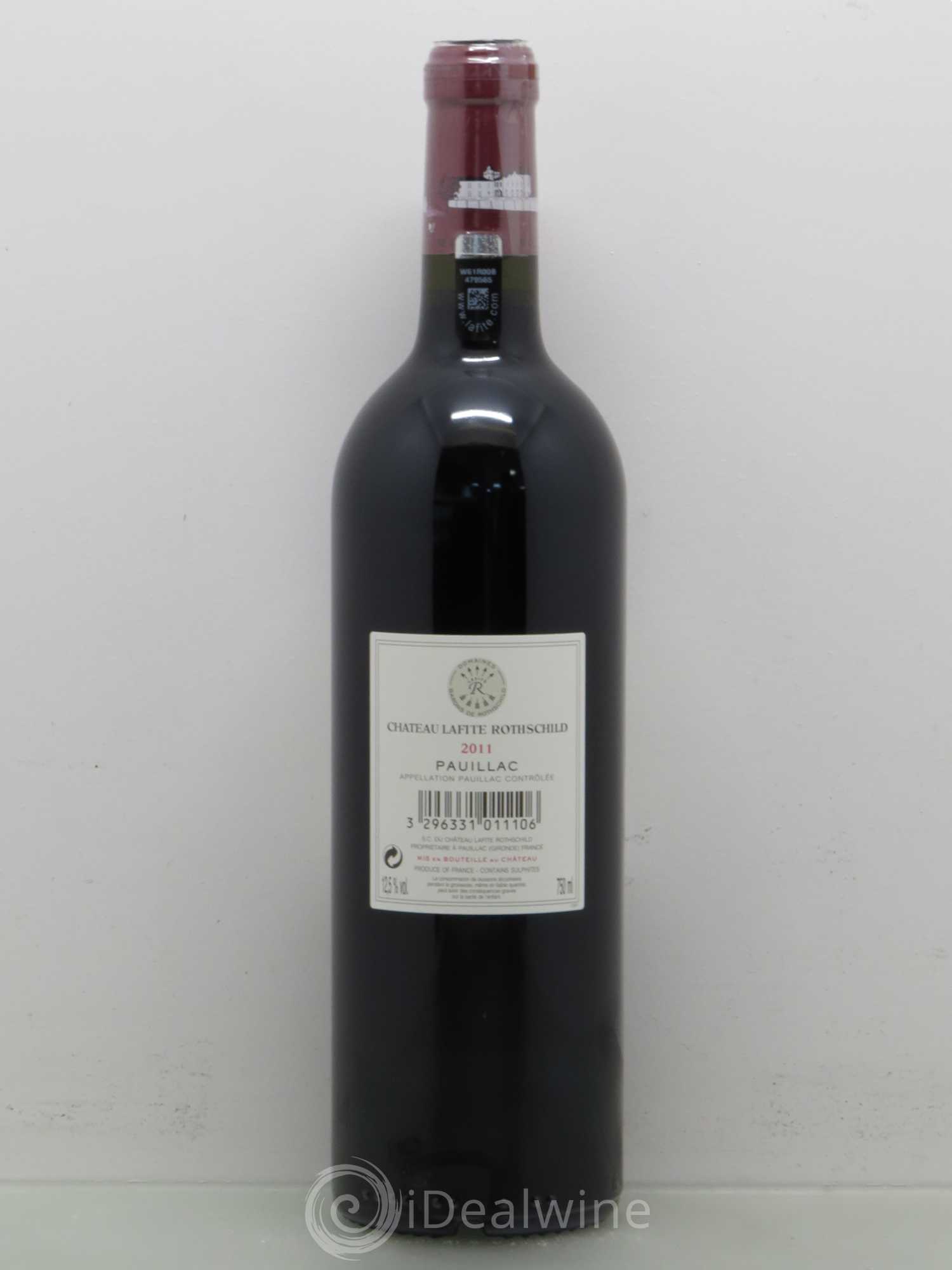 Château Lafite Rothschild 1er Grand Cru Classé 2011 - Lot de 1 bouteille - 1