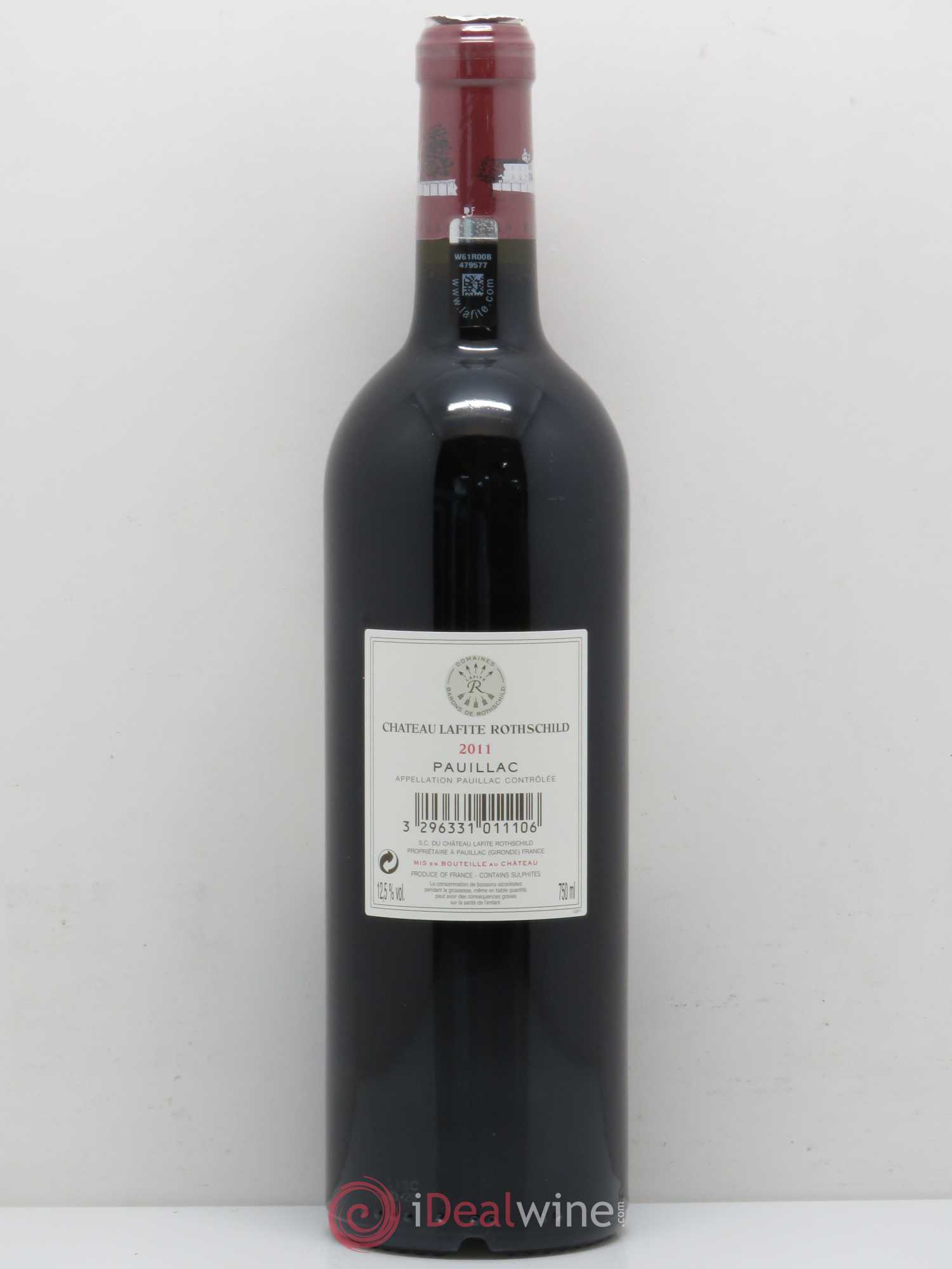 Château Lafite Rothschild 1er Grand Cru Classé 2011 - Lot de 1 bouteille - 1