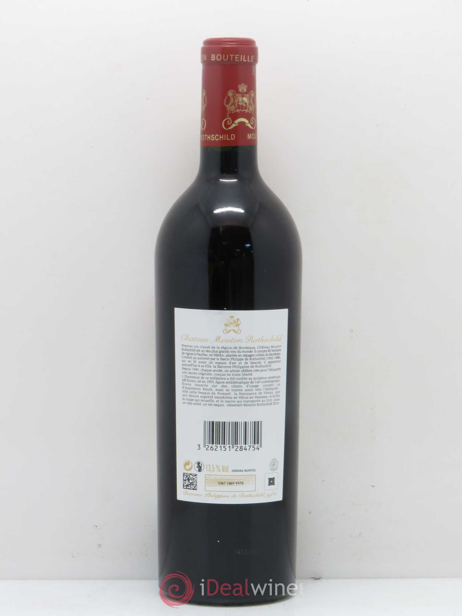 Château Mouton Rothschild 1er Grand Cru Classé 2010 - Lot de 1 bouteille - 1