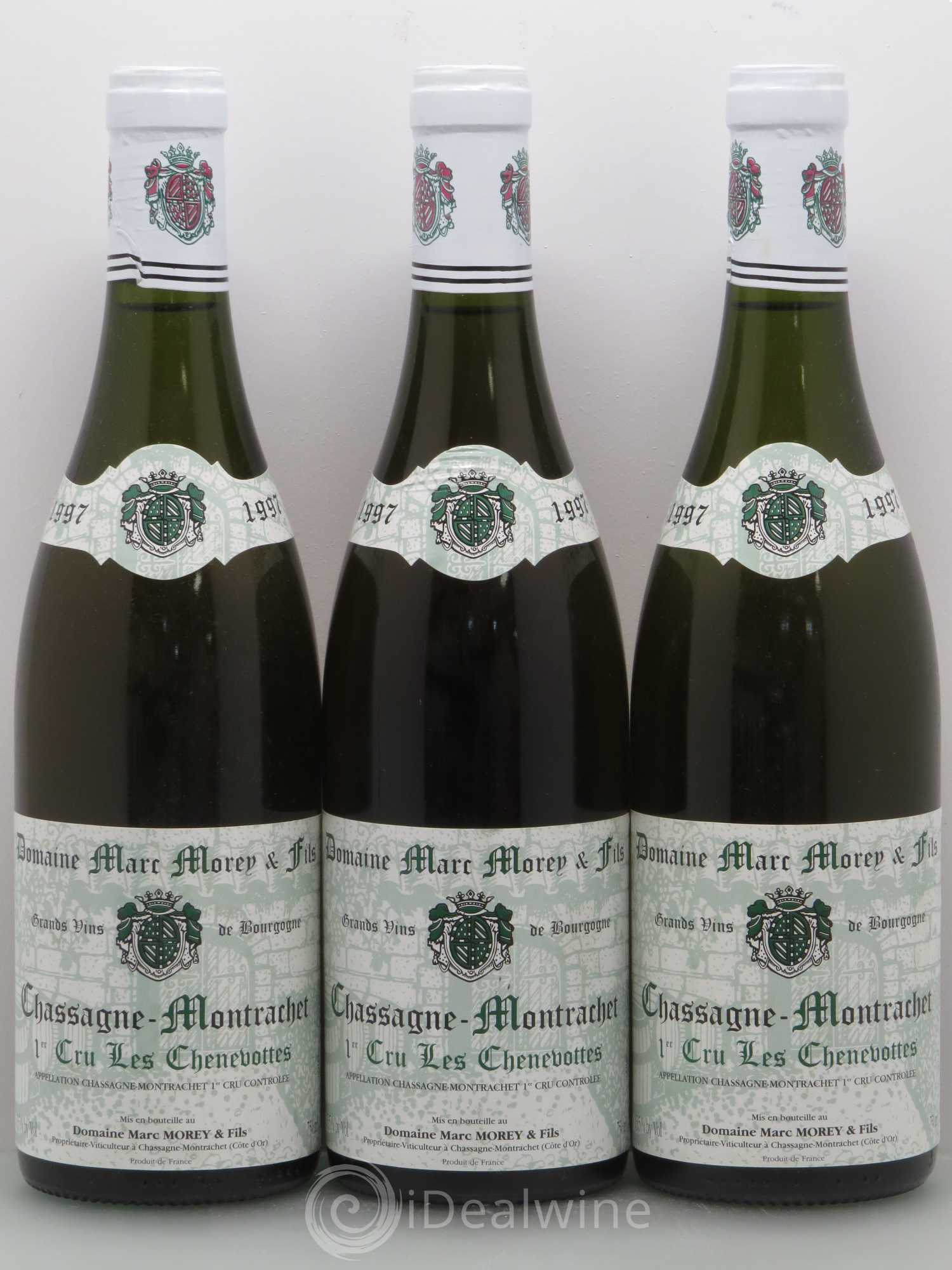 Chassagne-Montrachet 1er Cru Les Chevenottes - Marc Morey 1997 - Posten von 6 Flaschen - 1