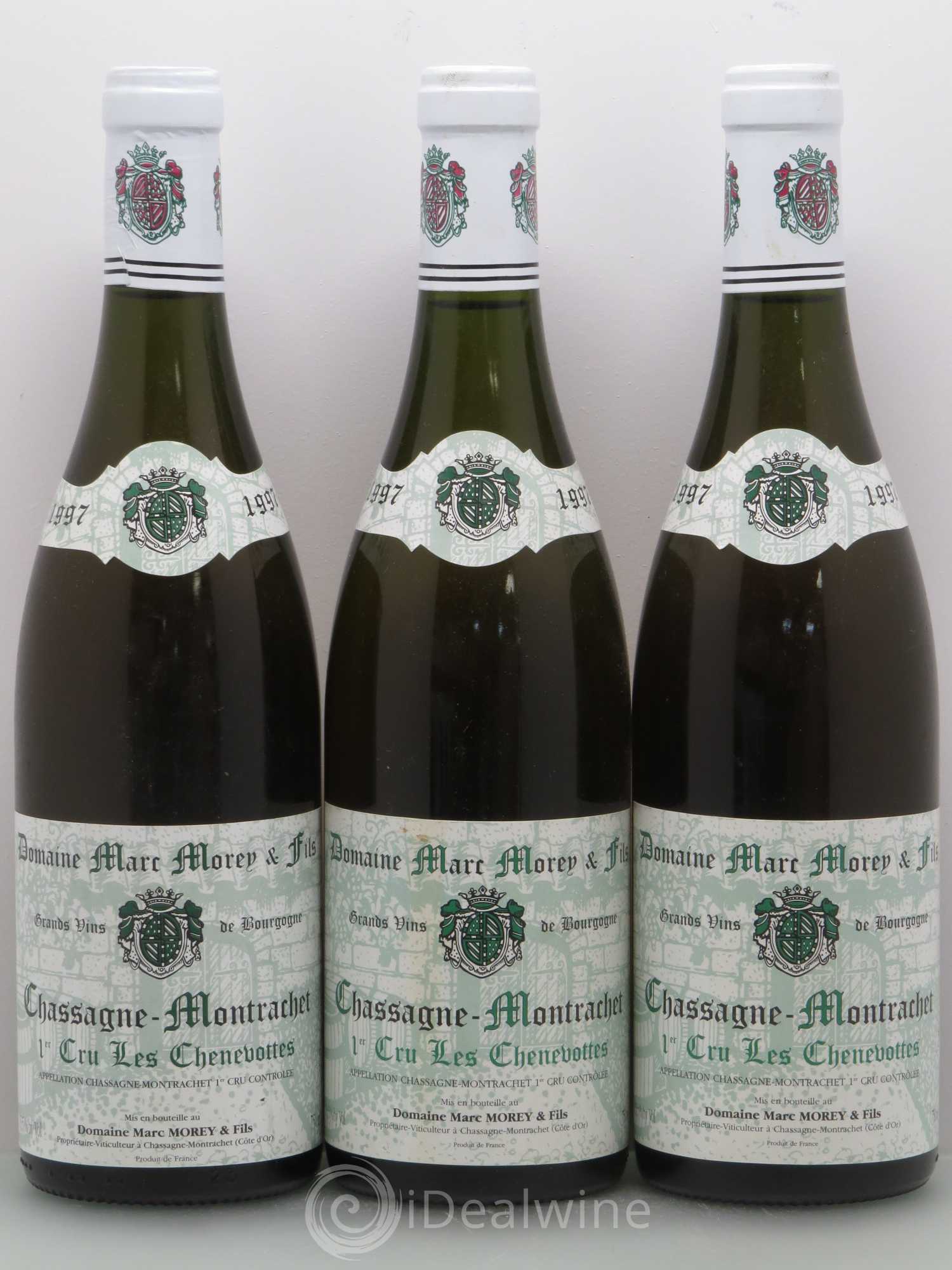 Chassagne-Montrachet 1er Cru Les Chevenottes - Marc Morey 1997 - Posten von 6 Flaschen - 2