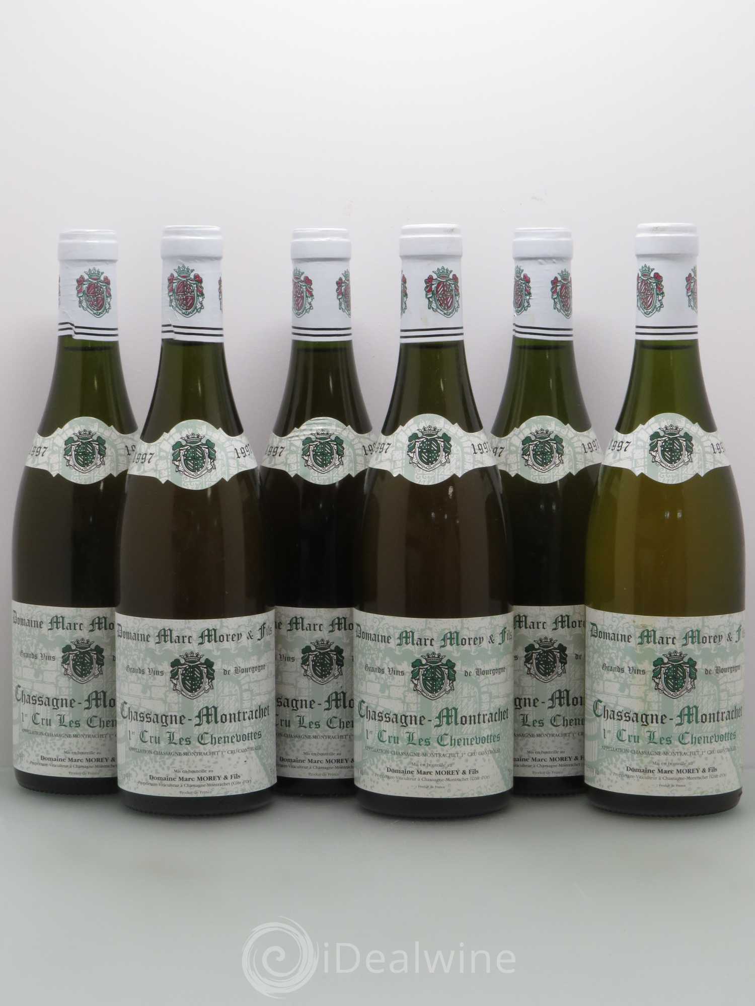 Chassagne-Montrachet 1er Cru Les Chevenottes - Marc Morey 1997 - Posten von 6 Flaschen - 0