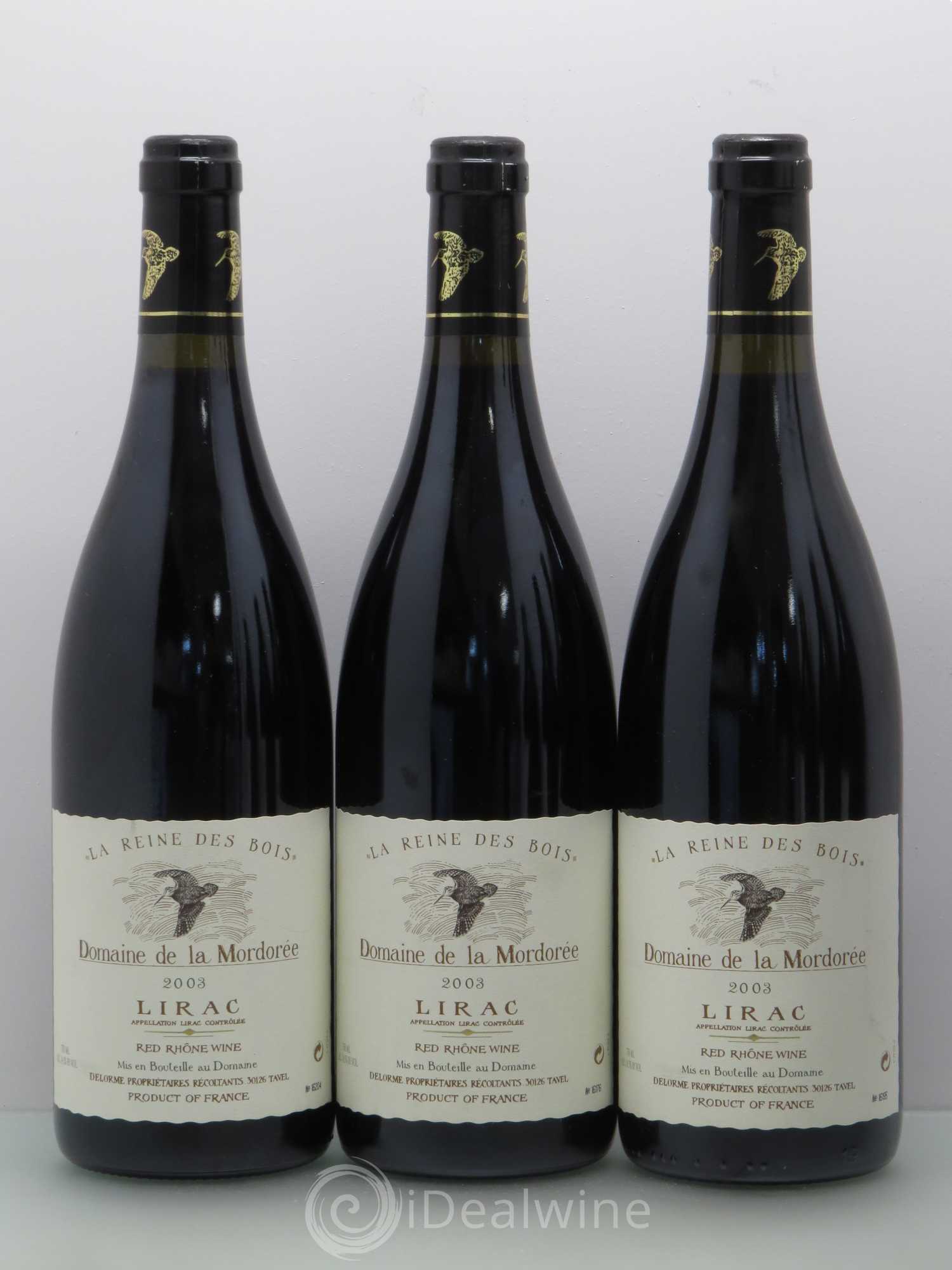 Lirac Cuvée Reine des Bois La Mordorée (Domaine de) 2003 - Lot de 6 bouteilles - 1