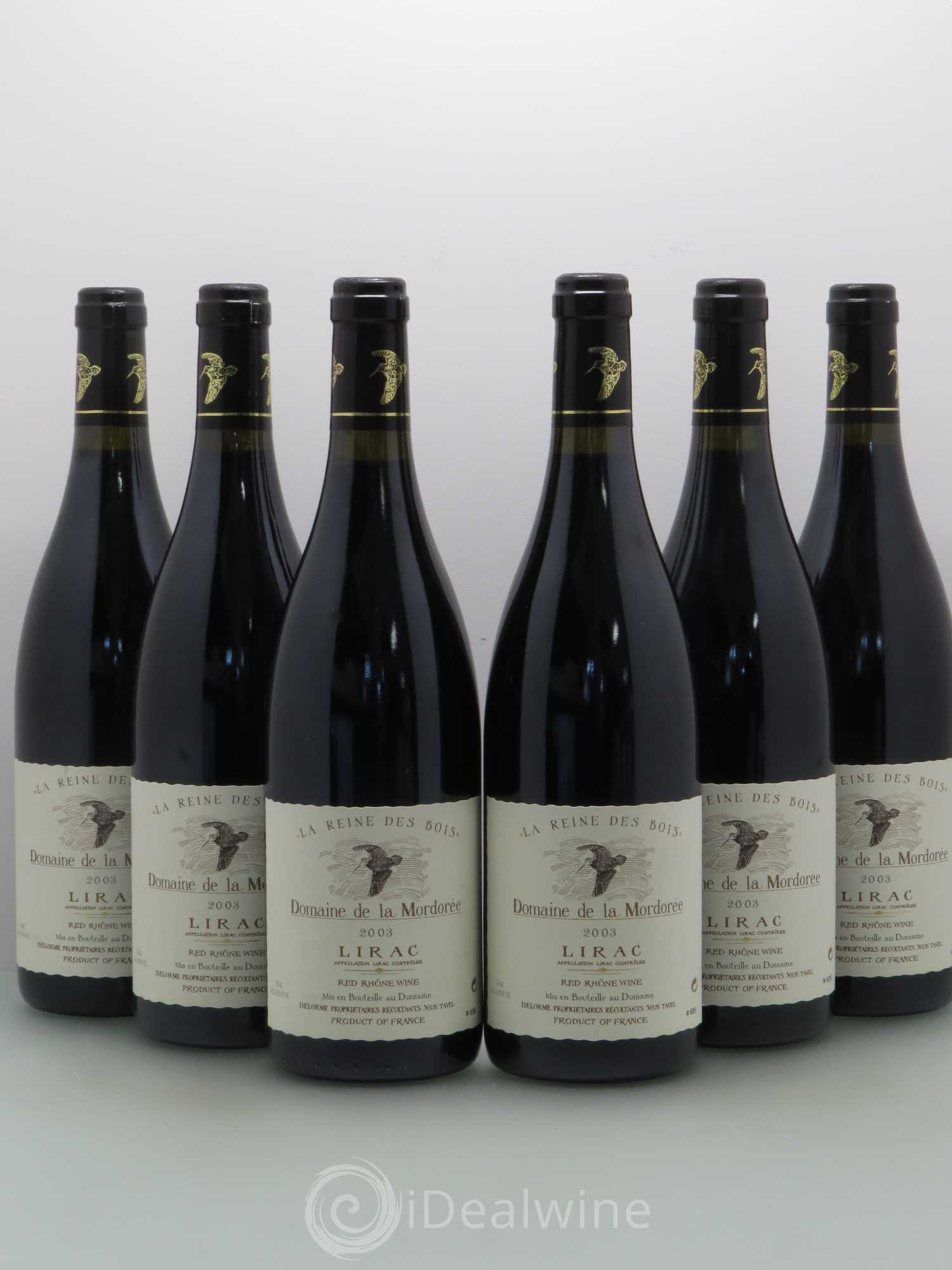 Lirac Cuvée Reine des Bois La Mordorée (Domaine de) 2003 - Lot de 6 bouteilles - 0