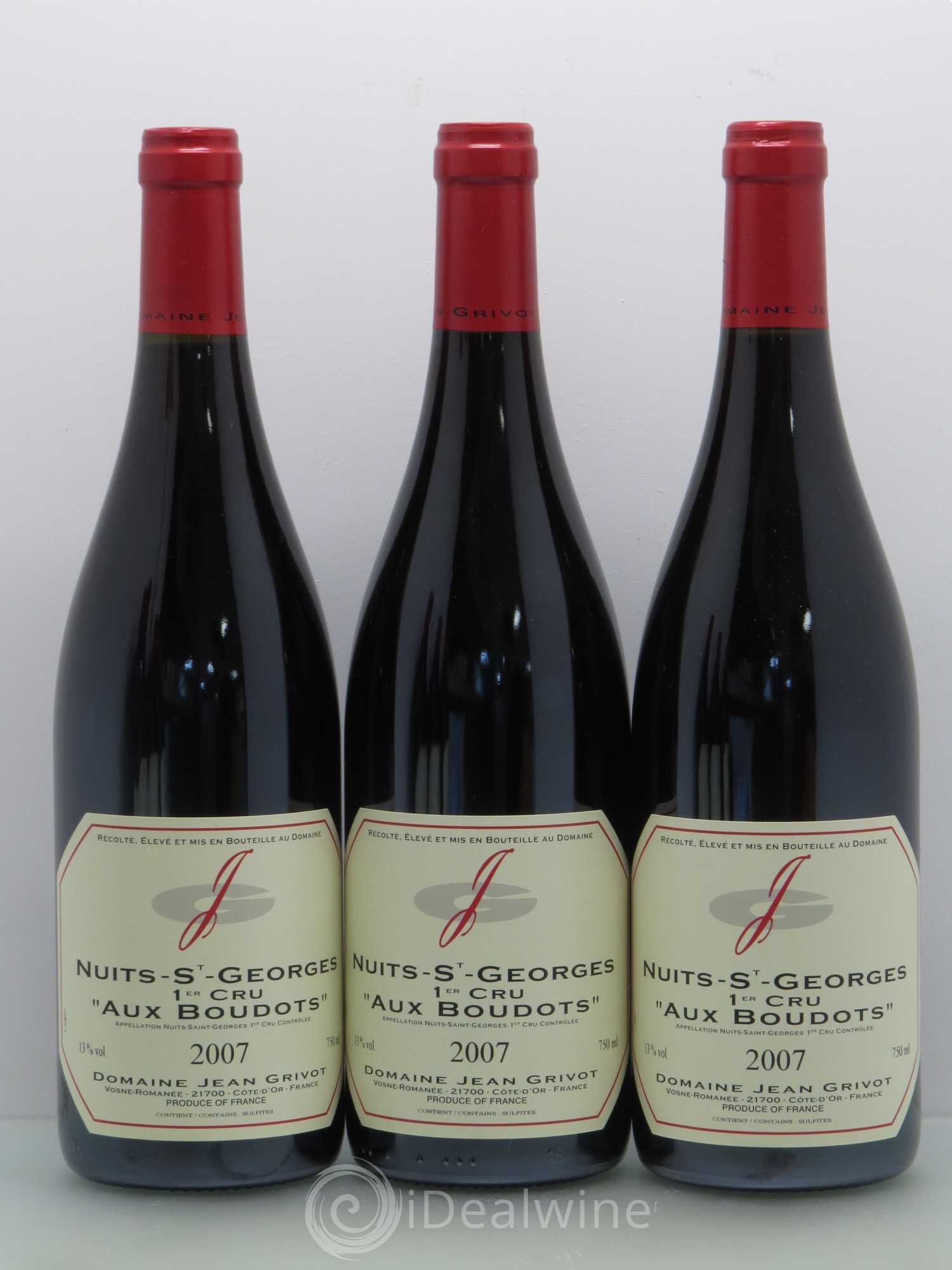 Nuits-Saint-Georges 1er Cru Aux Boudots Jean Grivot 2007 - Lot de 6 bouteilles - 1