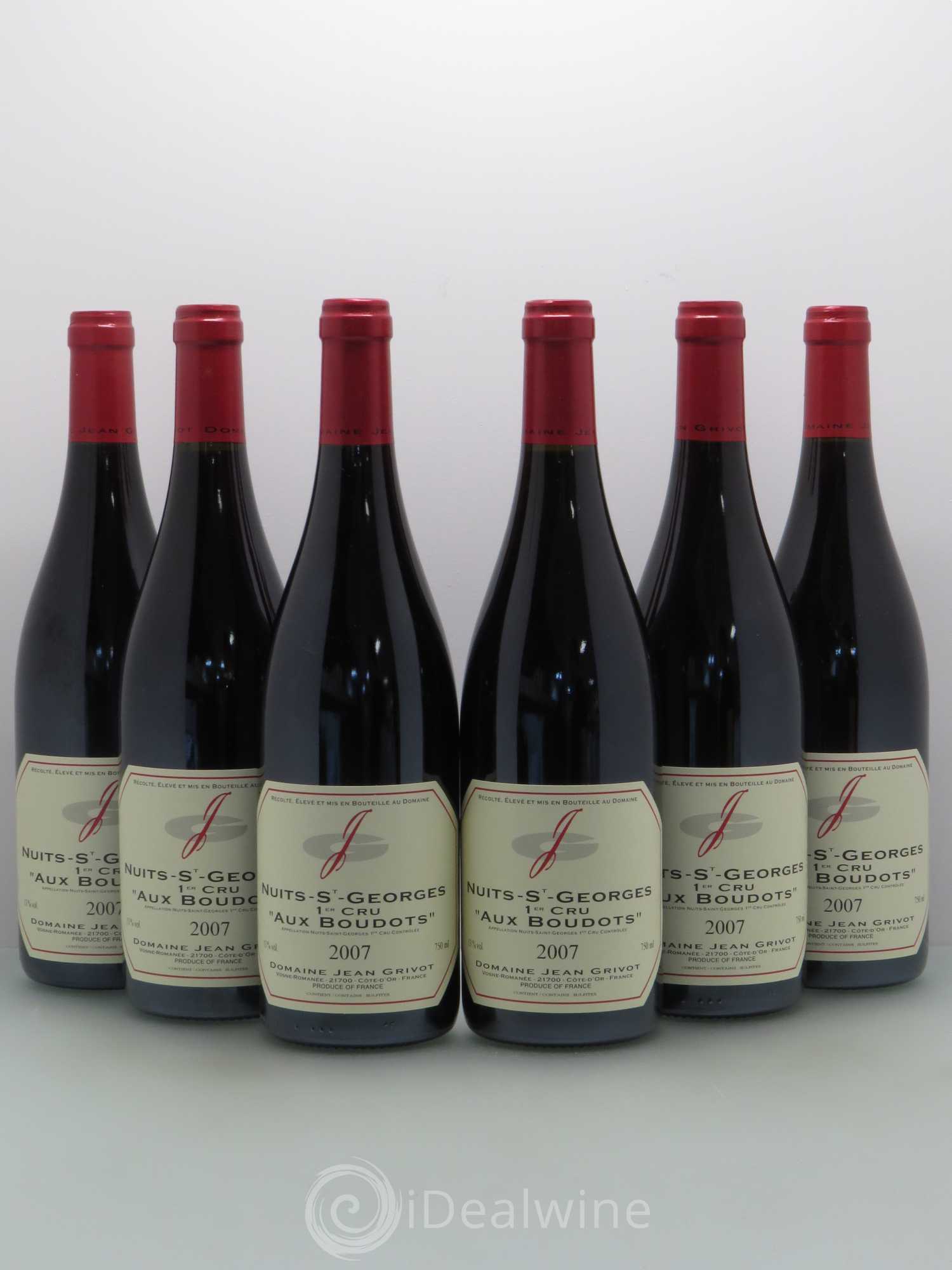 Nuits-Saint-Georges 1er Cru Aux Boudots Jean Grivot 2007 - Lot de 6 bouteilles - 0