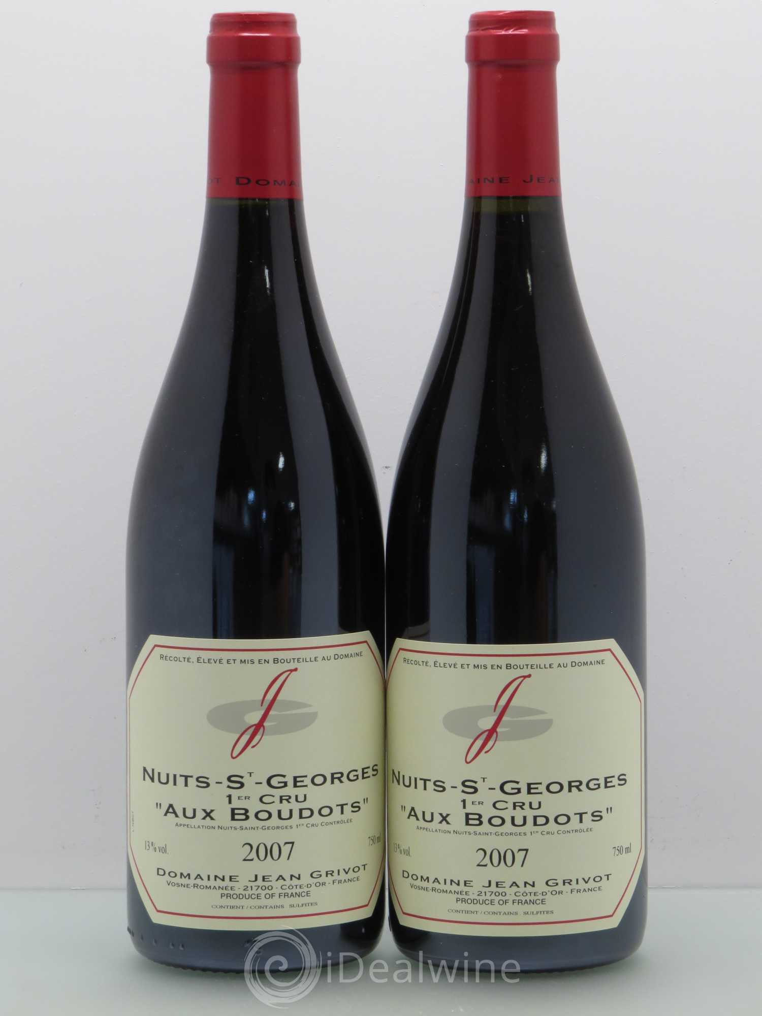 Nuits-Saint-Georges 1er Cru Aux Boudots Jean Grivot 2007 - Lot de 2 bouteilles - 0