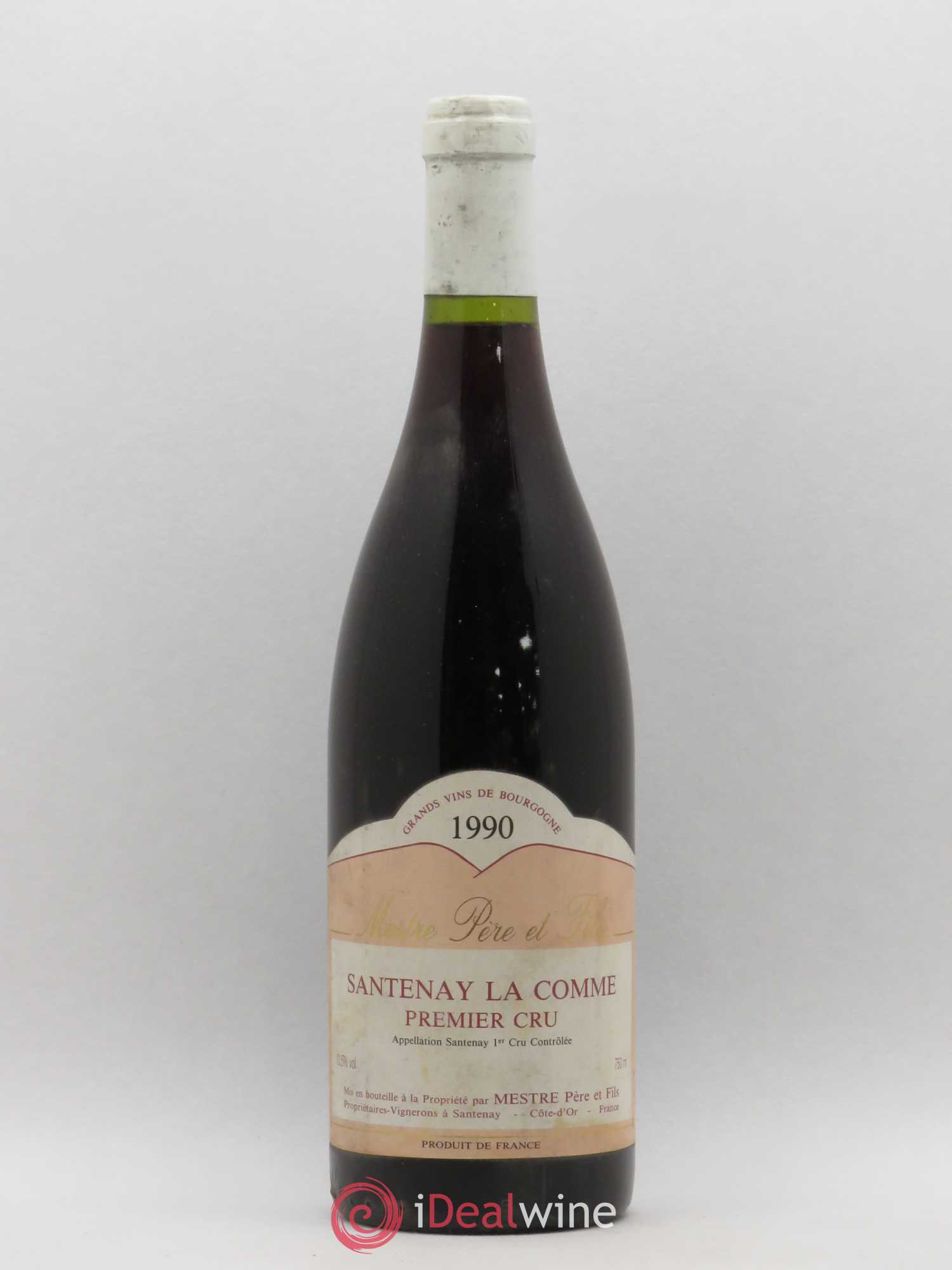 Santenay 1er Cru La Comme Mestre Pere Et Fils 1990 - Posten von 1 Flasche - 0
