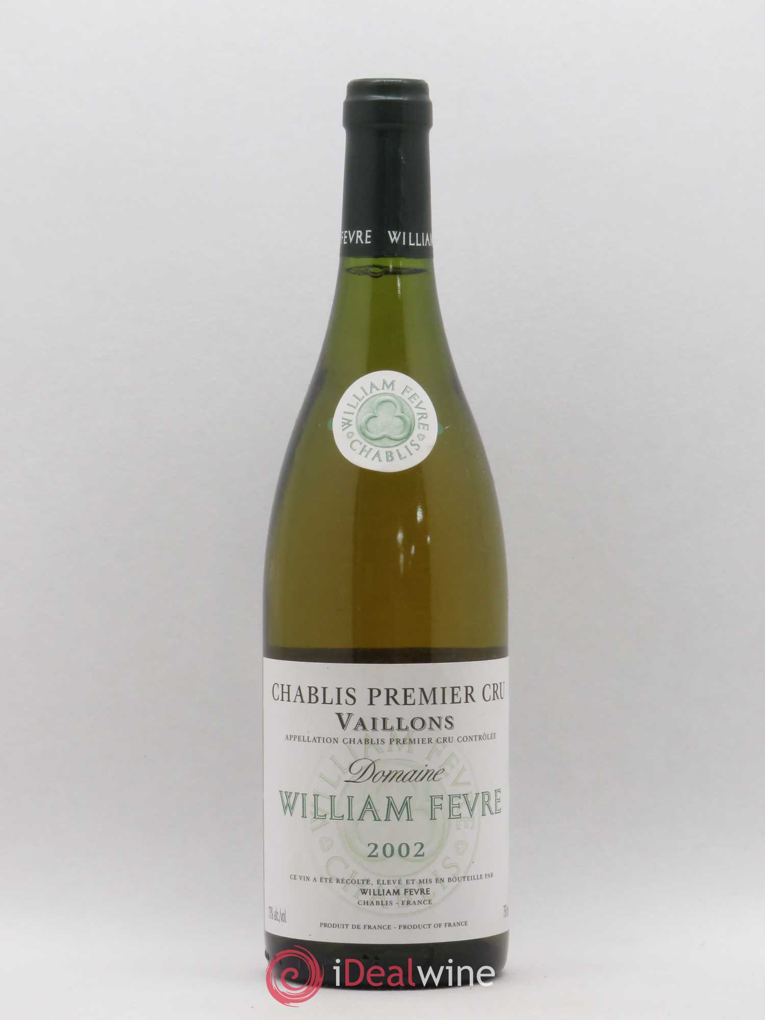 Chablis 1er Cru Vaillons William Fèvre 2002 - Lot de 1 bouteille - 0