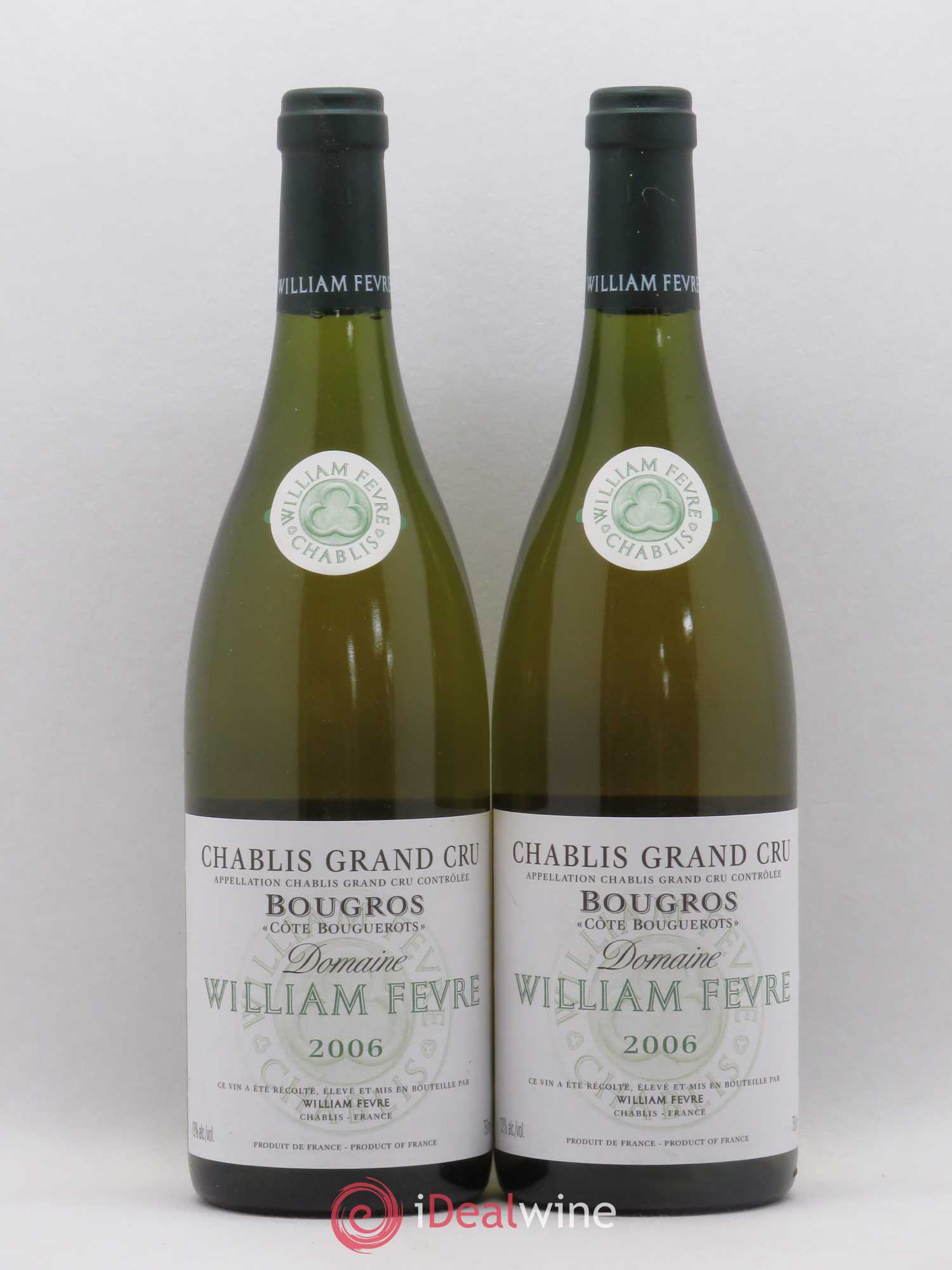 Chablis Grand Cru Bougros William Fèvre Côte Bouguerots 2006 - Posten von 2 Flaschen - 0