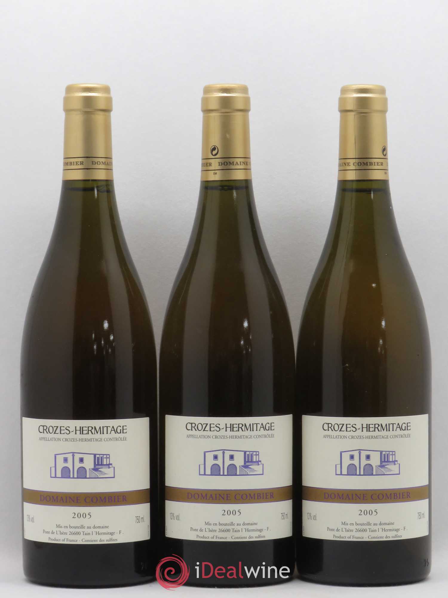 Crozes-Hermitage Combier 2005 - Lot de 3 bouteilles - 0