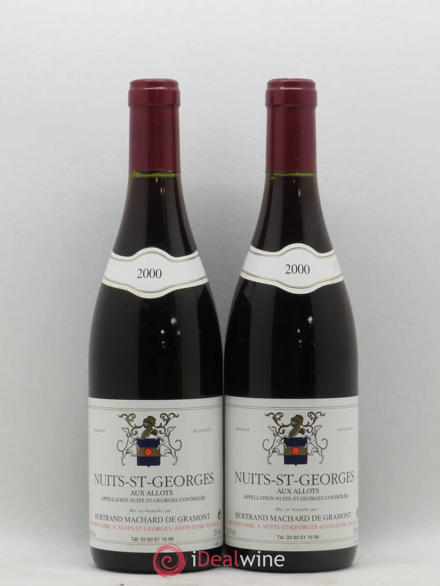 Nuits-Saint-Georges Aux Allots Bertrand Machard de Gramont 2000 - Posten von 2 Flaschen - 0
