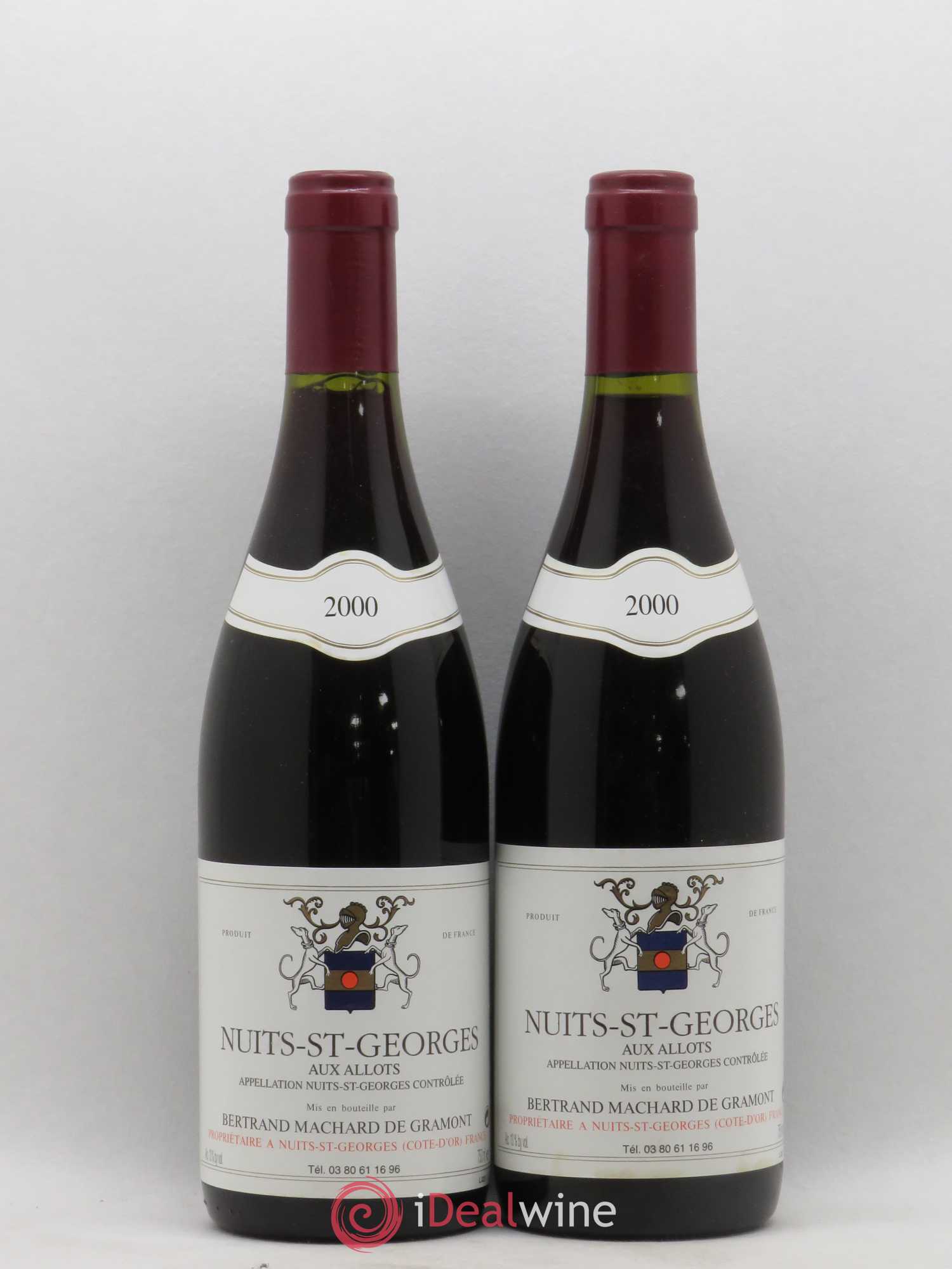 Nuits-Saint-Georges Aux Allots Bertrand Machard de Gramont 2000 - Posten von 2 Flaschen - 0