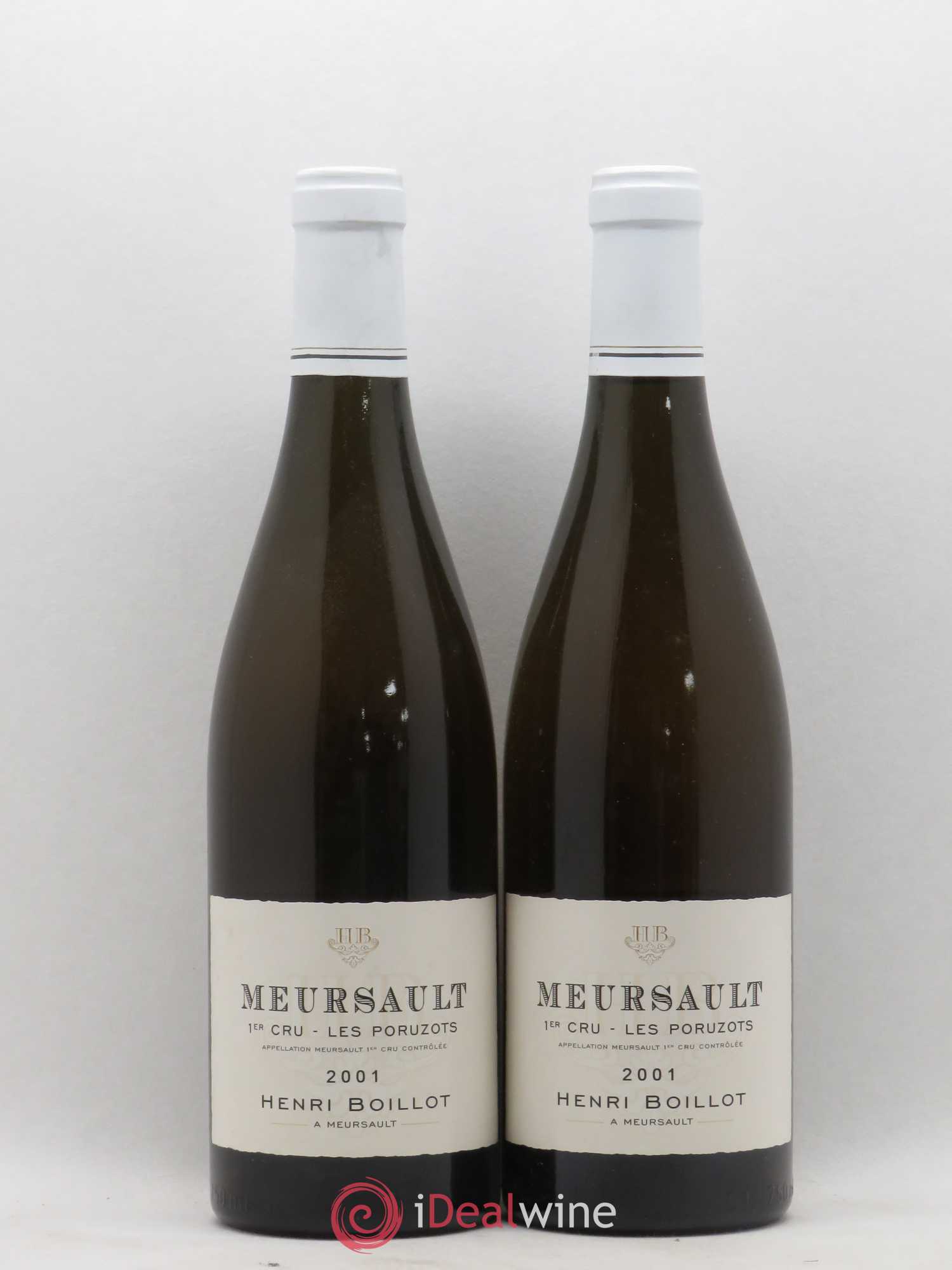 Meursault 1er Cru Poruzots Henri Boillot (Domaine) 2001 - Lot de 2 bouteilles - 0