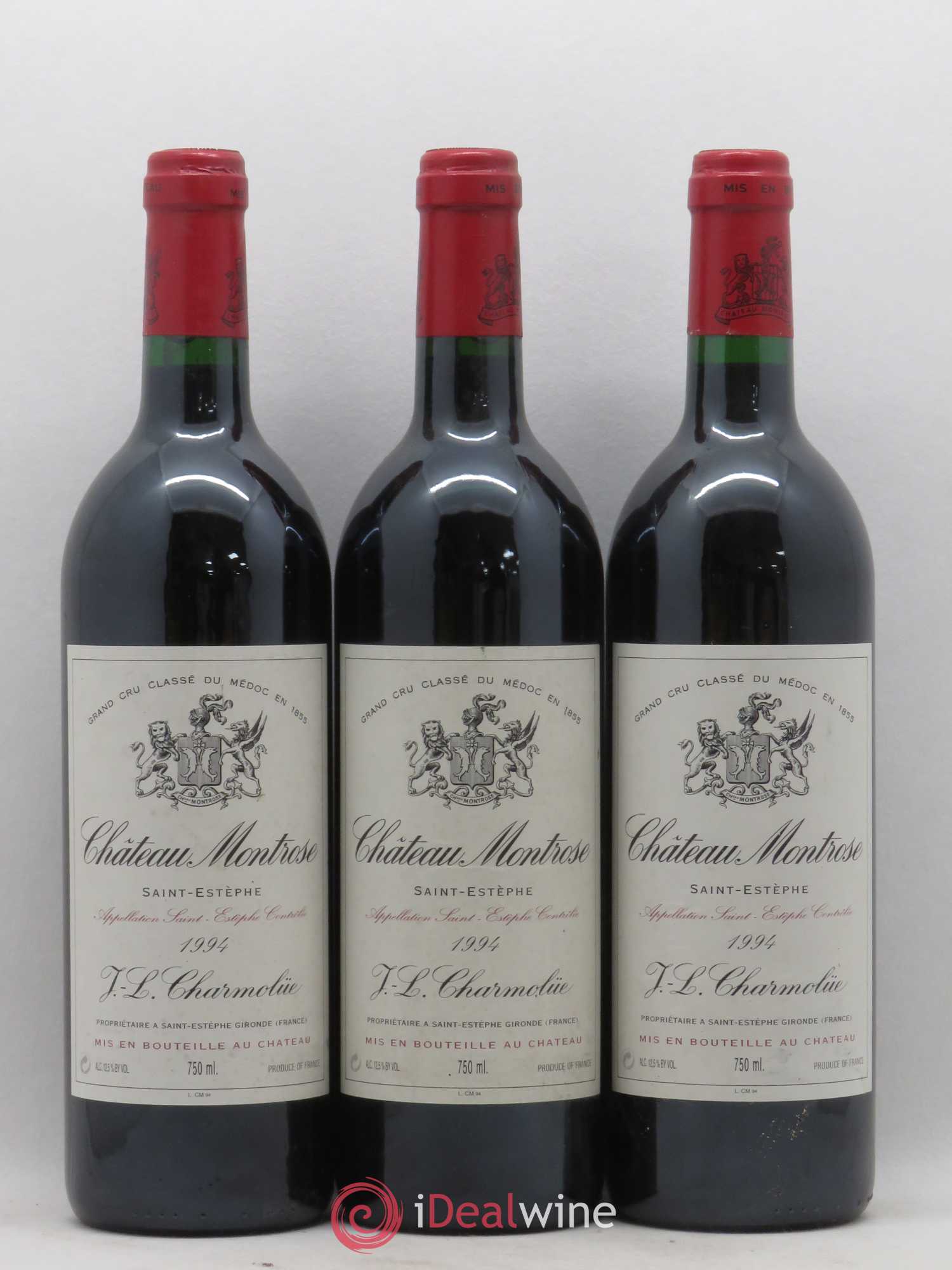 Château Montrose 2ème Grand Cru Classé 1994 - Lot de 3 bouteilles - 0