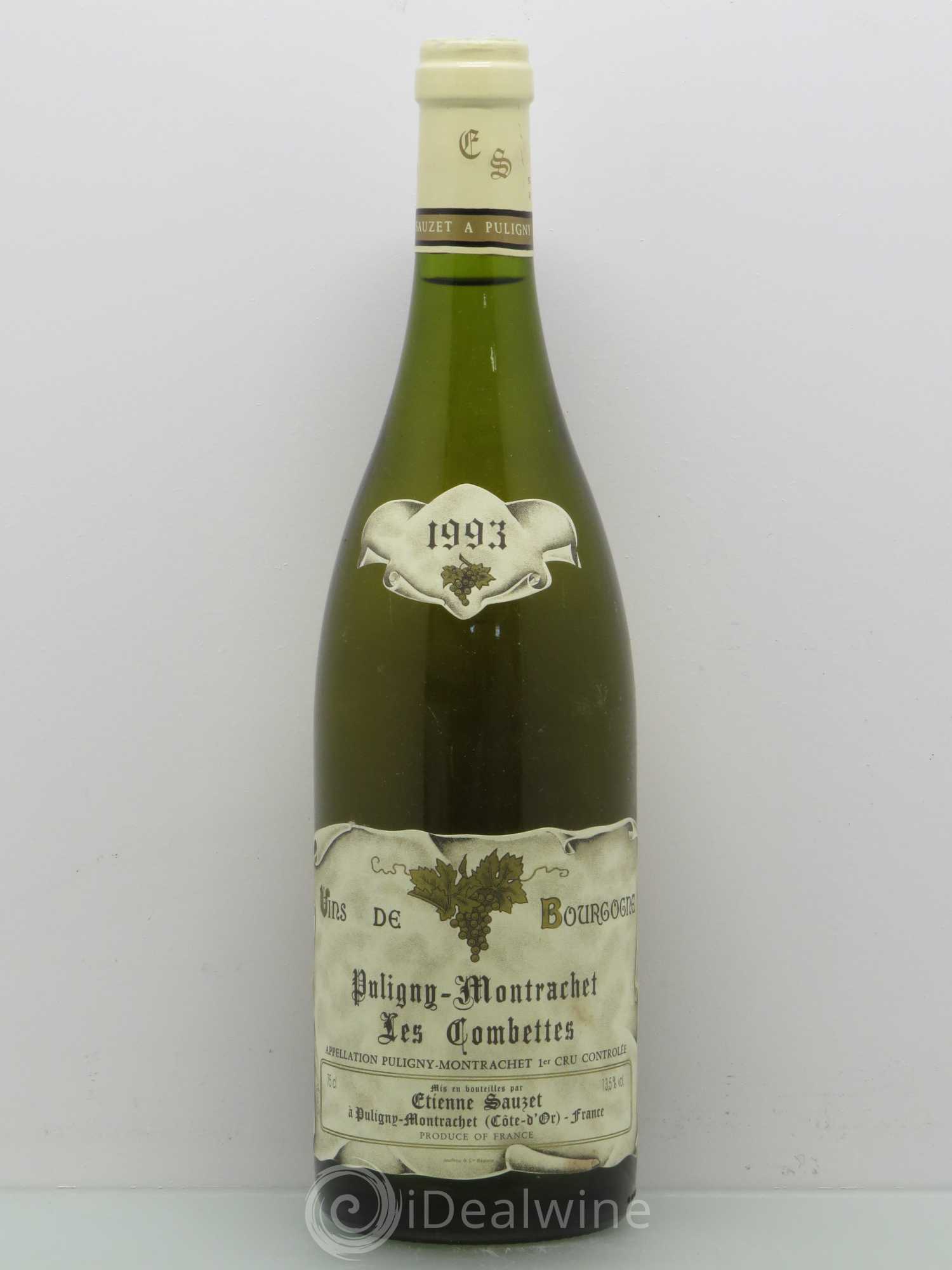 Puligny-Montrachet 1er Cru Les Combettes Etienne Sauzet 1993 - Lot de 1 bouteille - 0