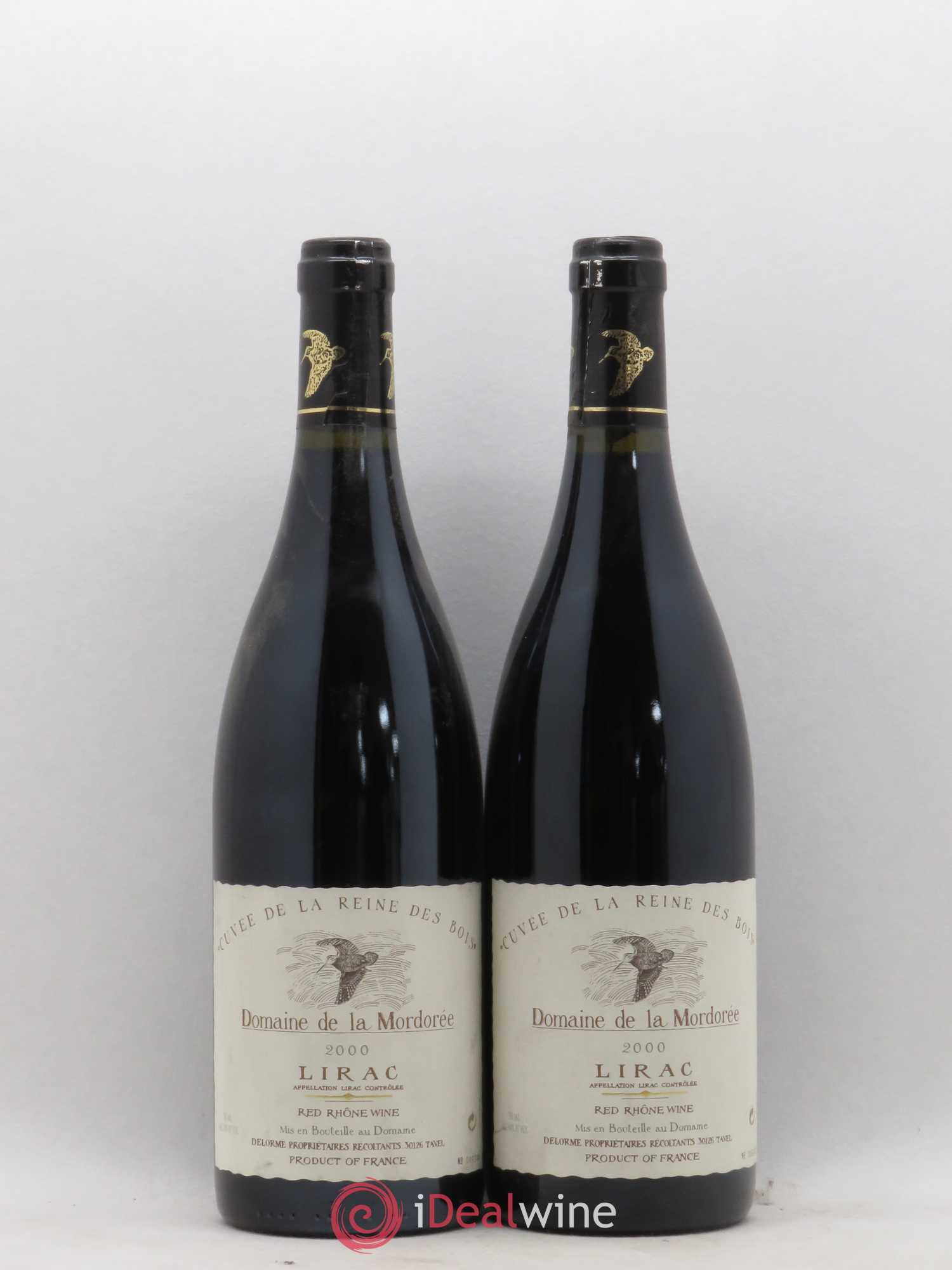 Lirac Cuvée Reine des Bois La Mordorée (Domaine de) 2000 - Lot de 2 bouteilles - 0