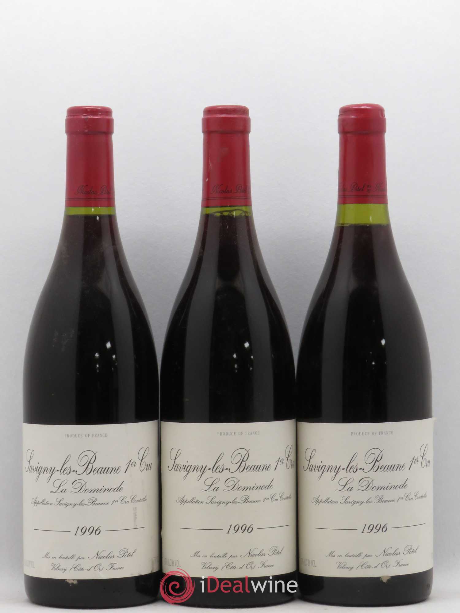 Savigny-lès-Beaune 1er Cru La Dominode Domaine Nicolas Potel 1996 - Lot de 3 bouteilles - 0