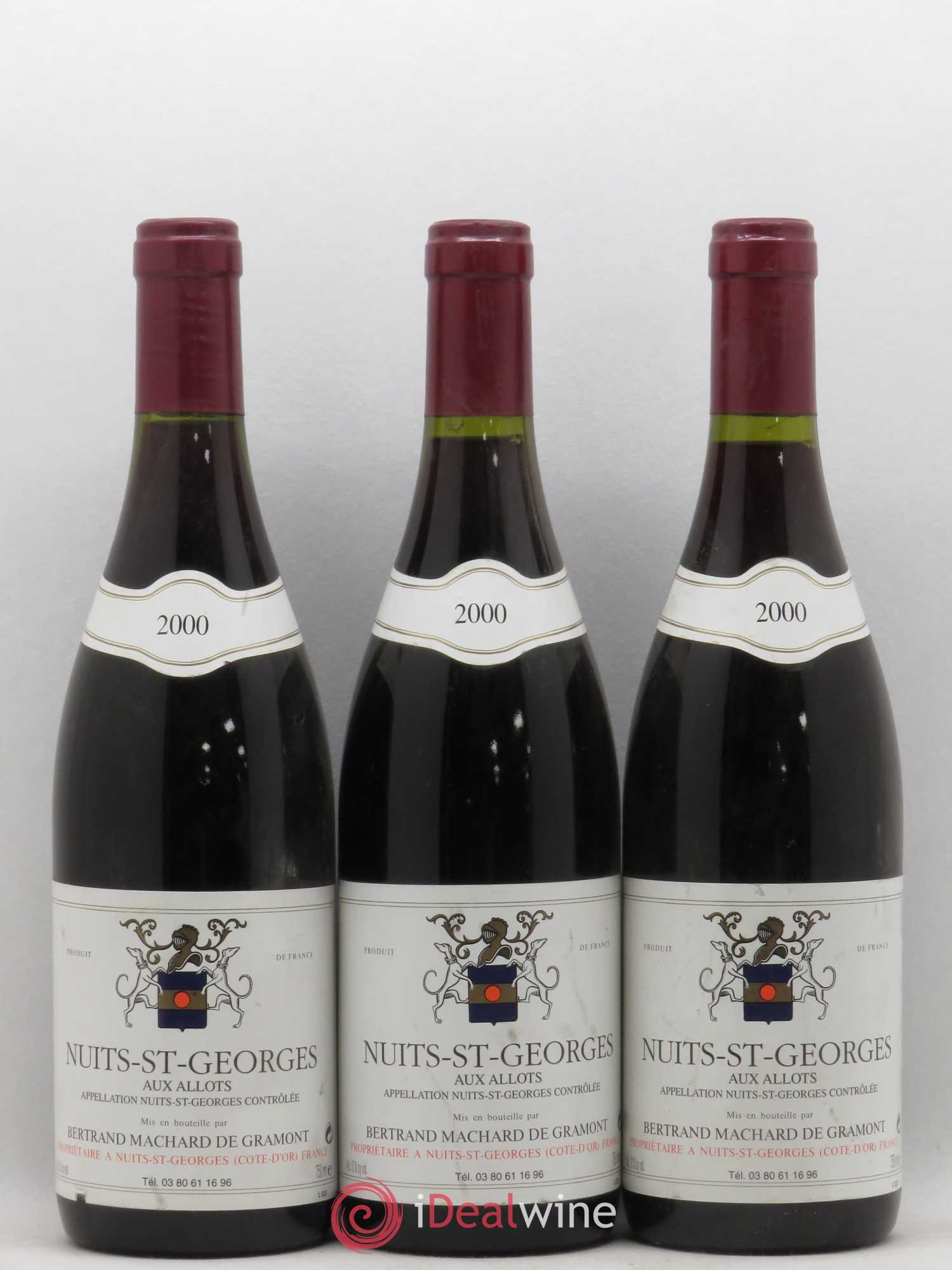 Nuits-Saint-Georges Aux Allots Bertrand Machard de Gramont 2000 - Posten von 3 Flaschen - 0