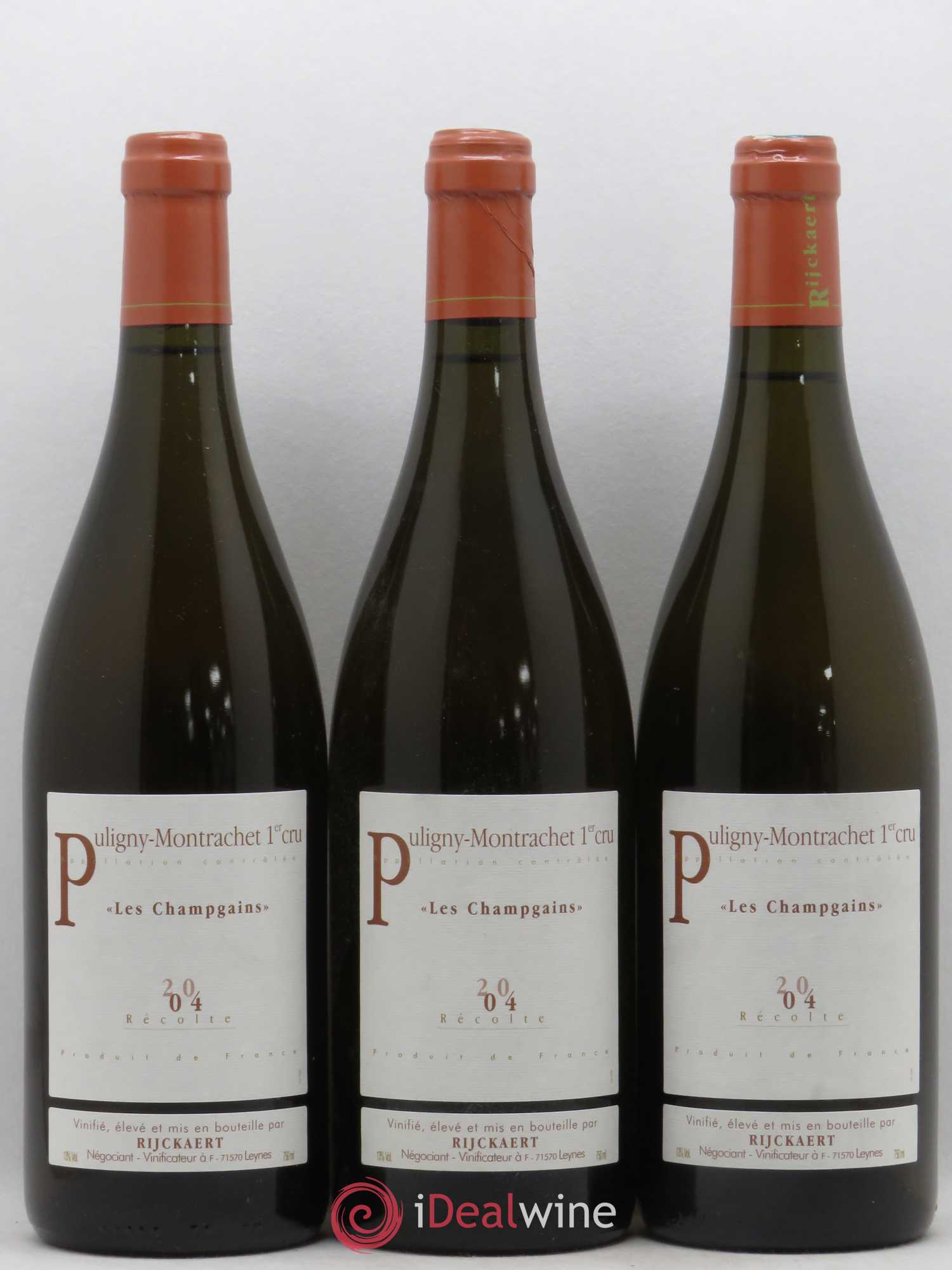 Puligny-Montrachet 1er Cru Les Champs Gains Domaine Rijckaert 2004 - Posten von 3 Flaschen - 0