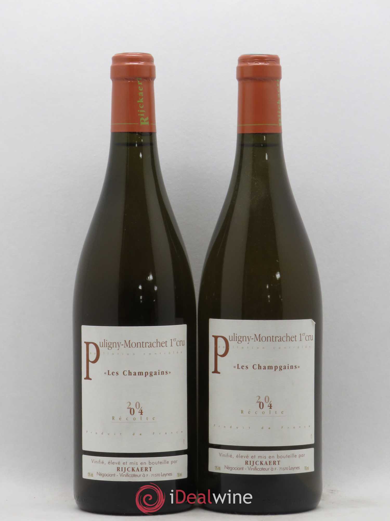 Puligny-Montrachet 1er Cru Les Champs Gains Domaine Rijckaert 2004 - Posten von 2 Flaschen - 0