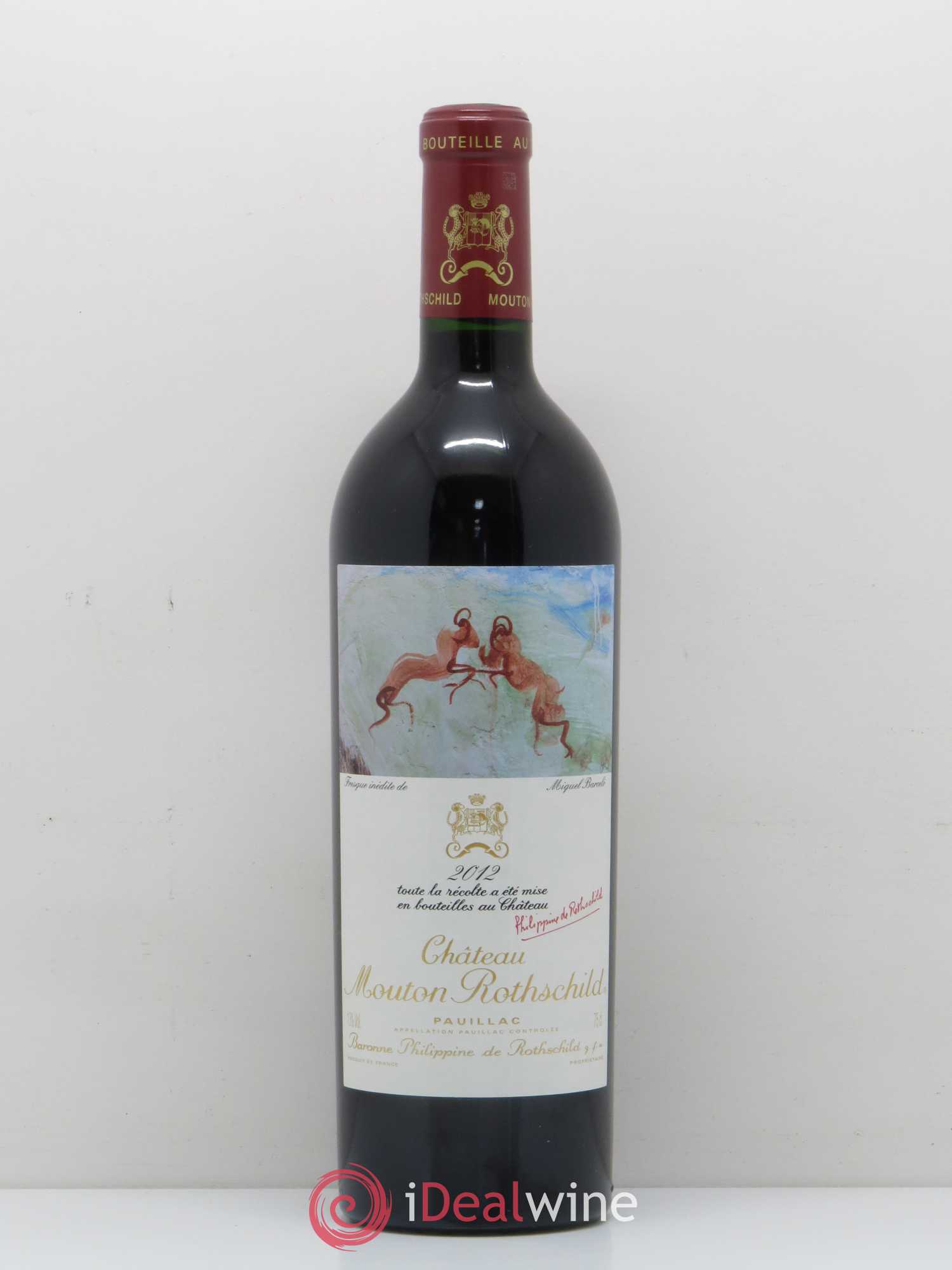 Château Mouton Rothschild 1er Grand Cru Classé 2012 - Lot de 1 bouteille - 0