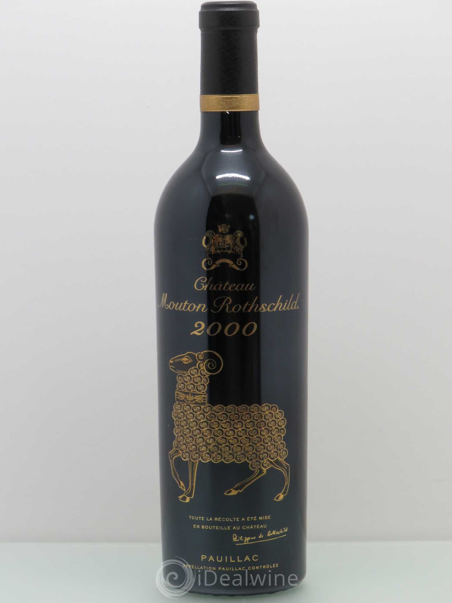 Château Mouton Rothschild 1er Grand Cru Classé 2000 - Lot de 1 bouteille - 0