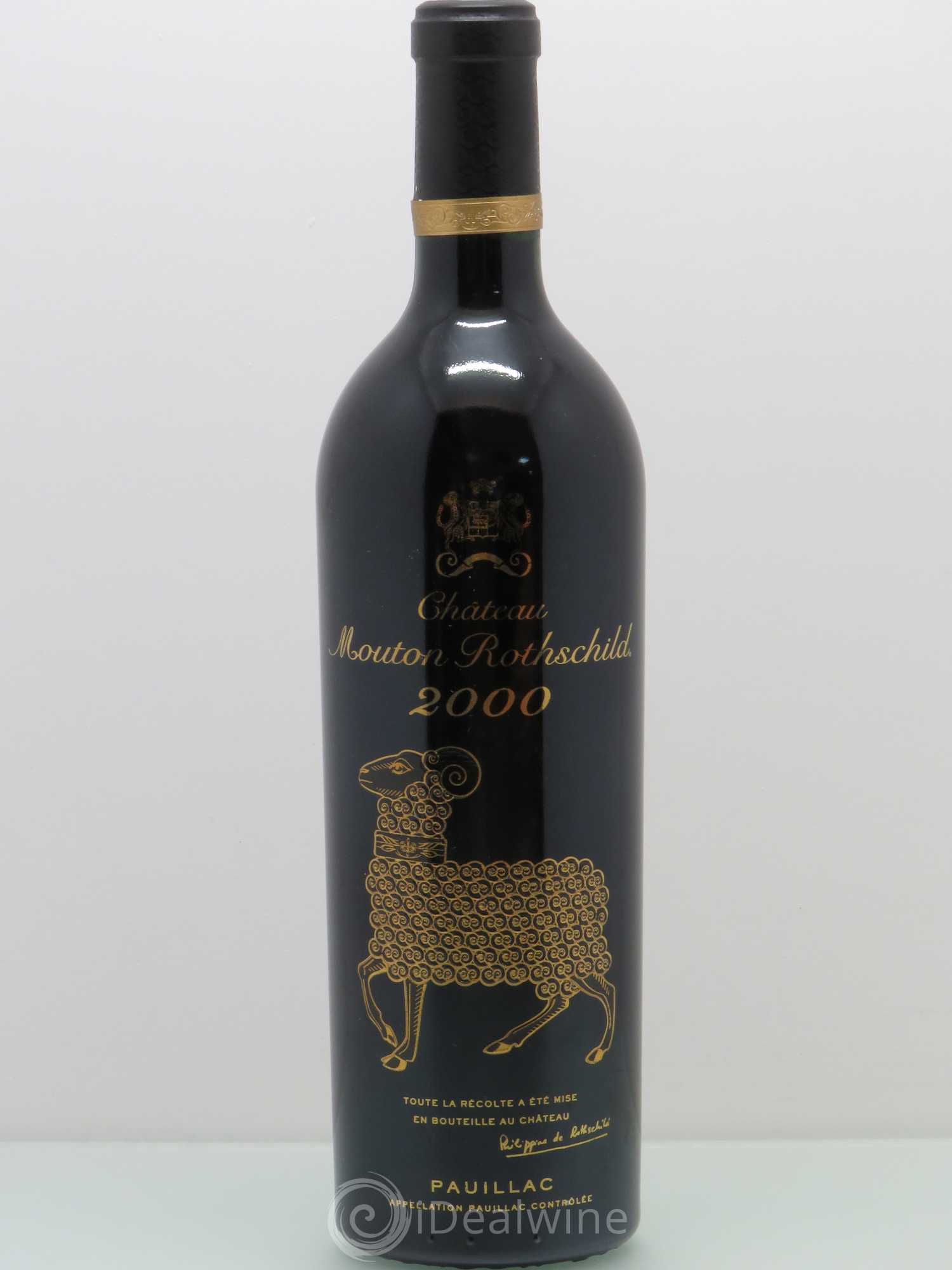 Château Mouton Rothschild 1er Grand Cru Classé 2000 - Lot de 1 bouteille - 0