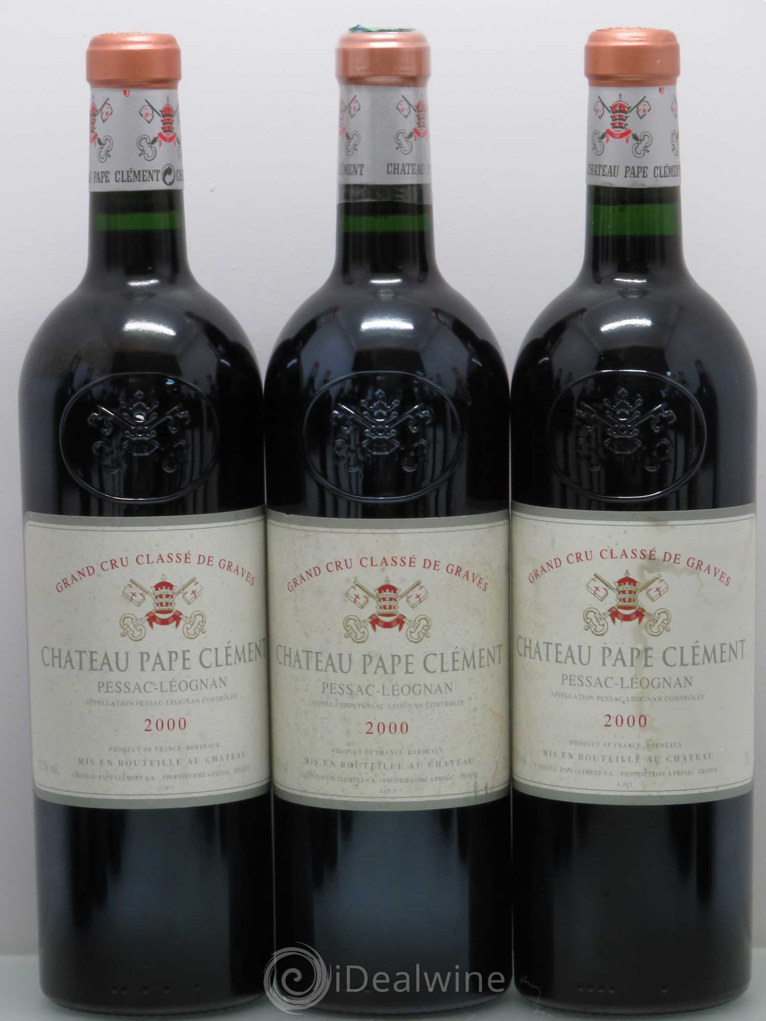 Château Pape Clément Cru Classé de Graves 2000 - Lot de 12 bouteilles - 1